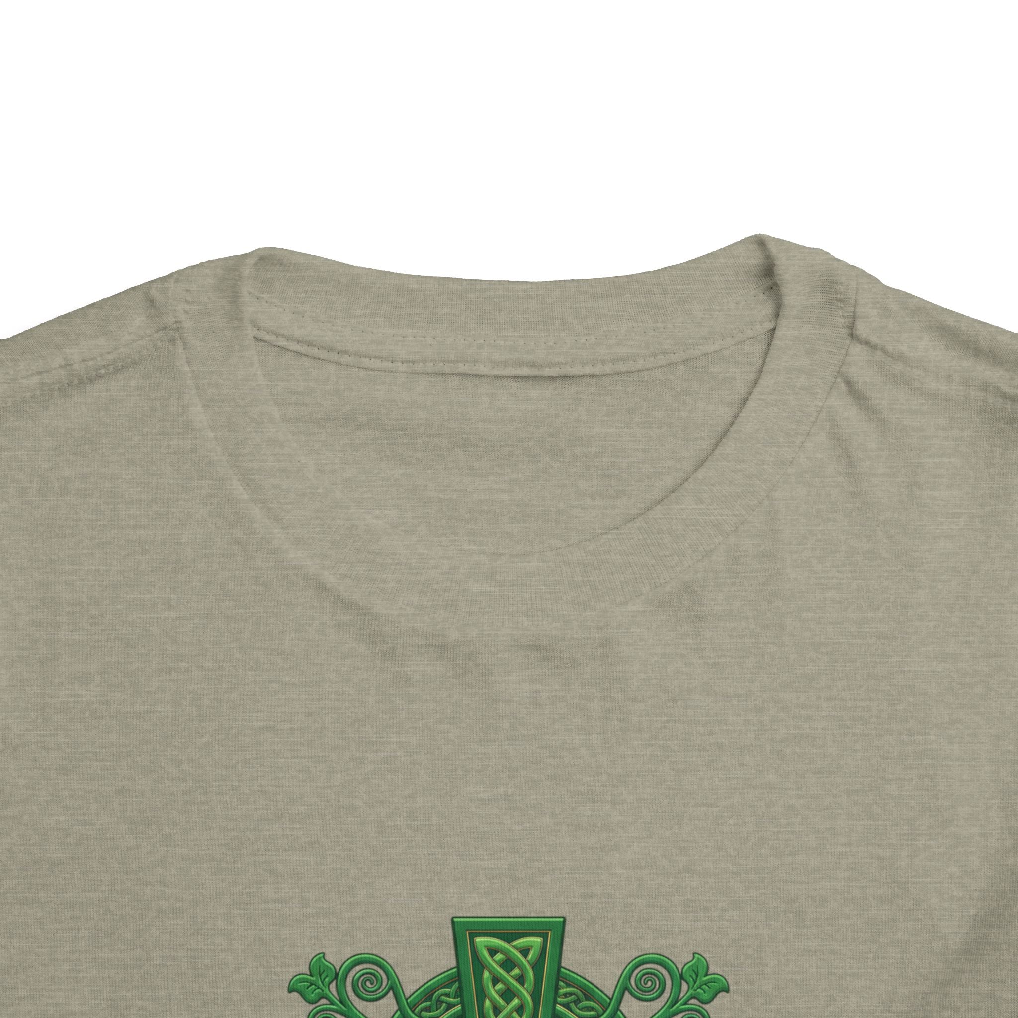 Toddler Tee — Green Celtic Cross Graphic (St. Patrick’s Day)