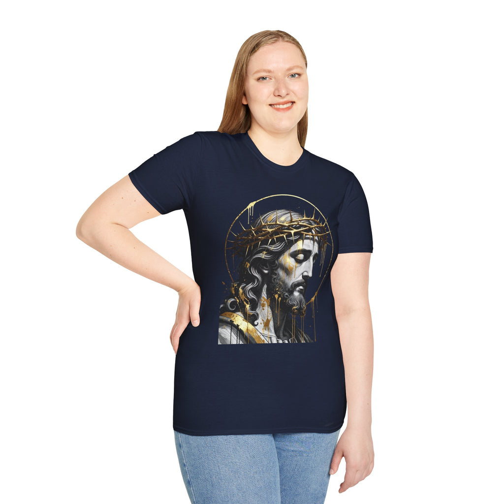 Jesus Portrait T-Shirt — Crown of Thorns Christian Tee