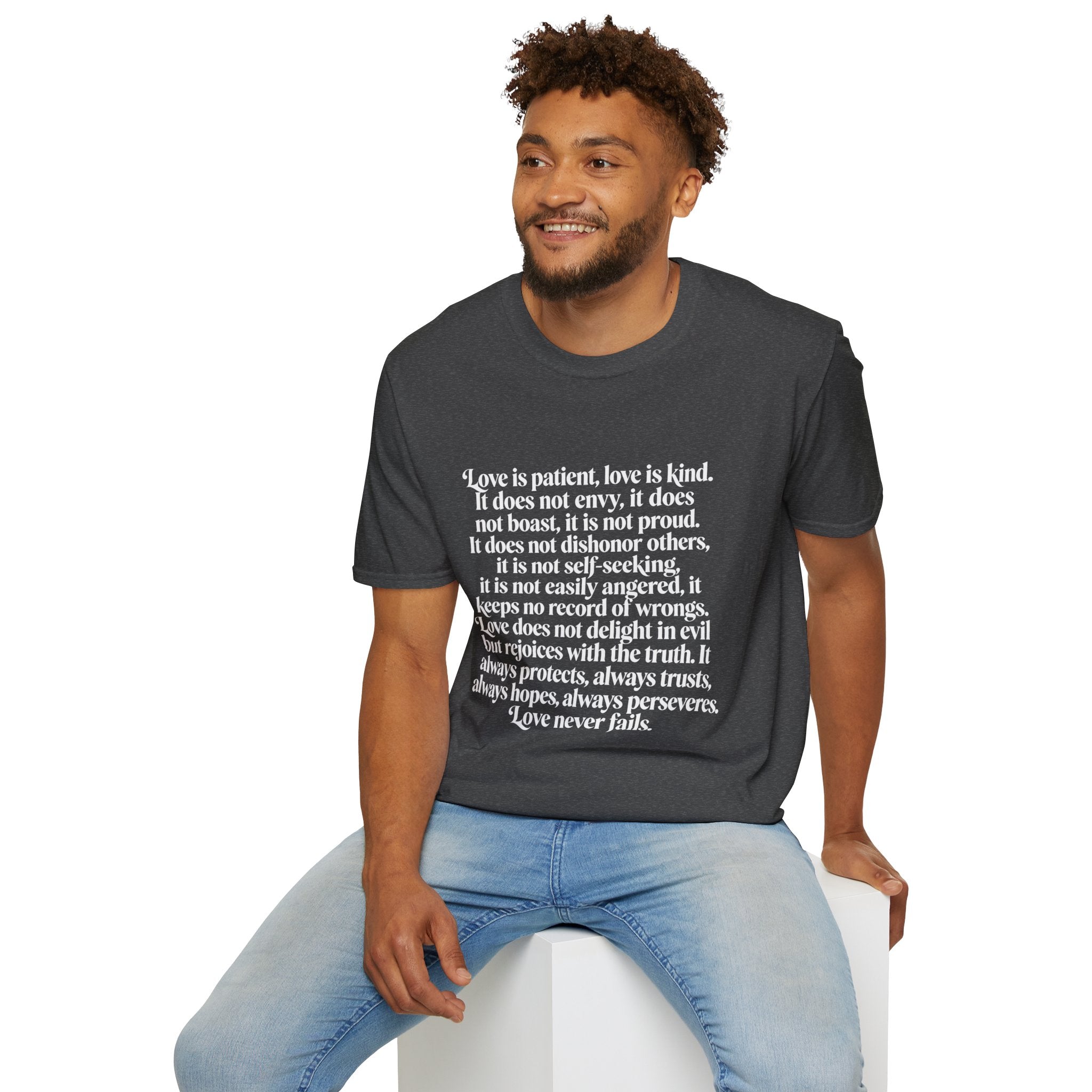 Love Is Patient Tee — 1 Corinthians 13 Inspirational Christian T-Shirt
