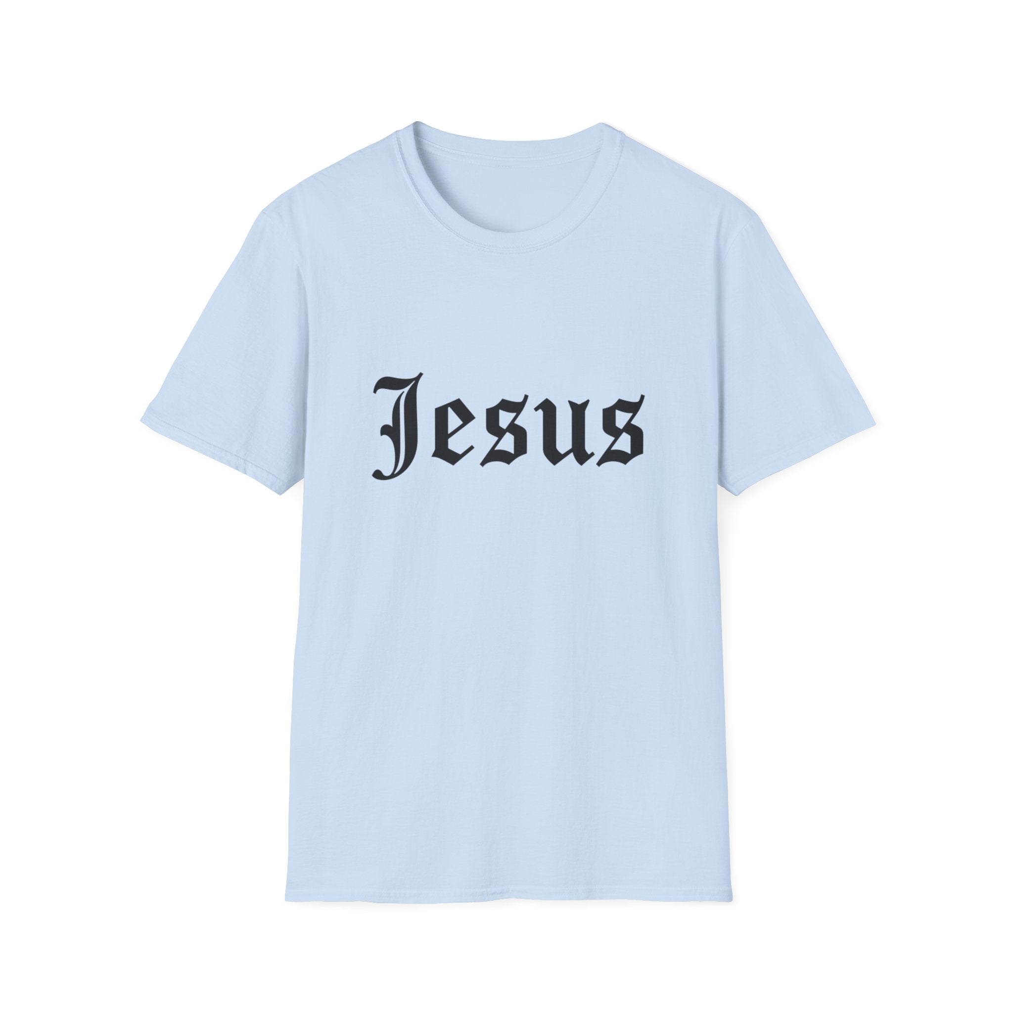 Jesus Gothic Script T-Shirt — Christian Faith Tee
