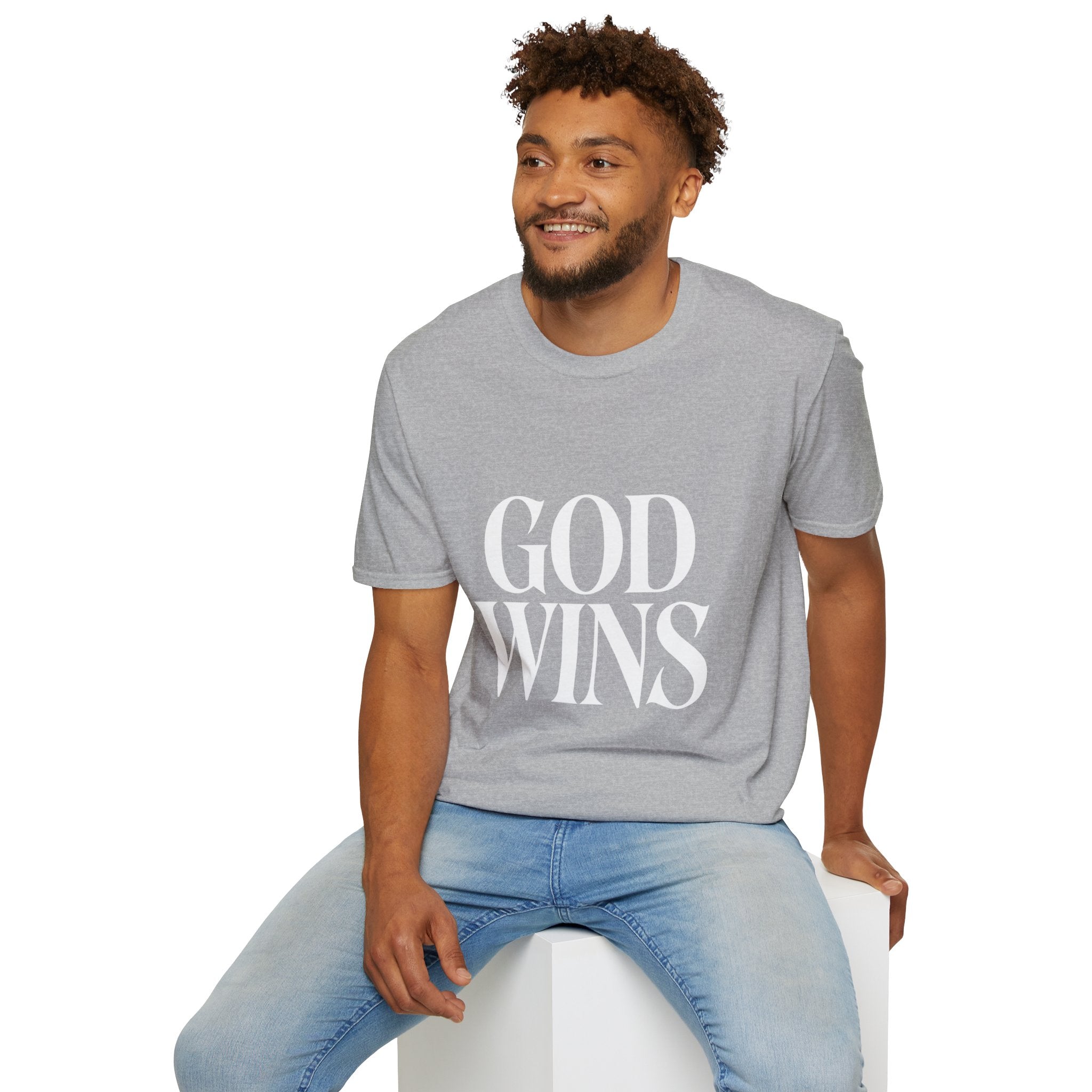 God Wins T-Shirt — Inspirational Christian Faith Tee