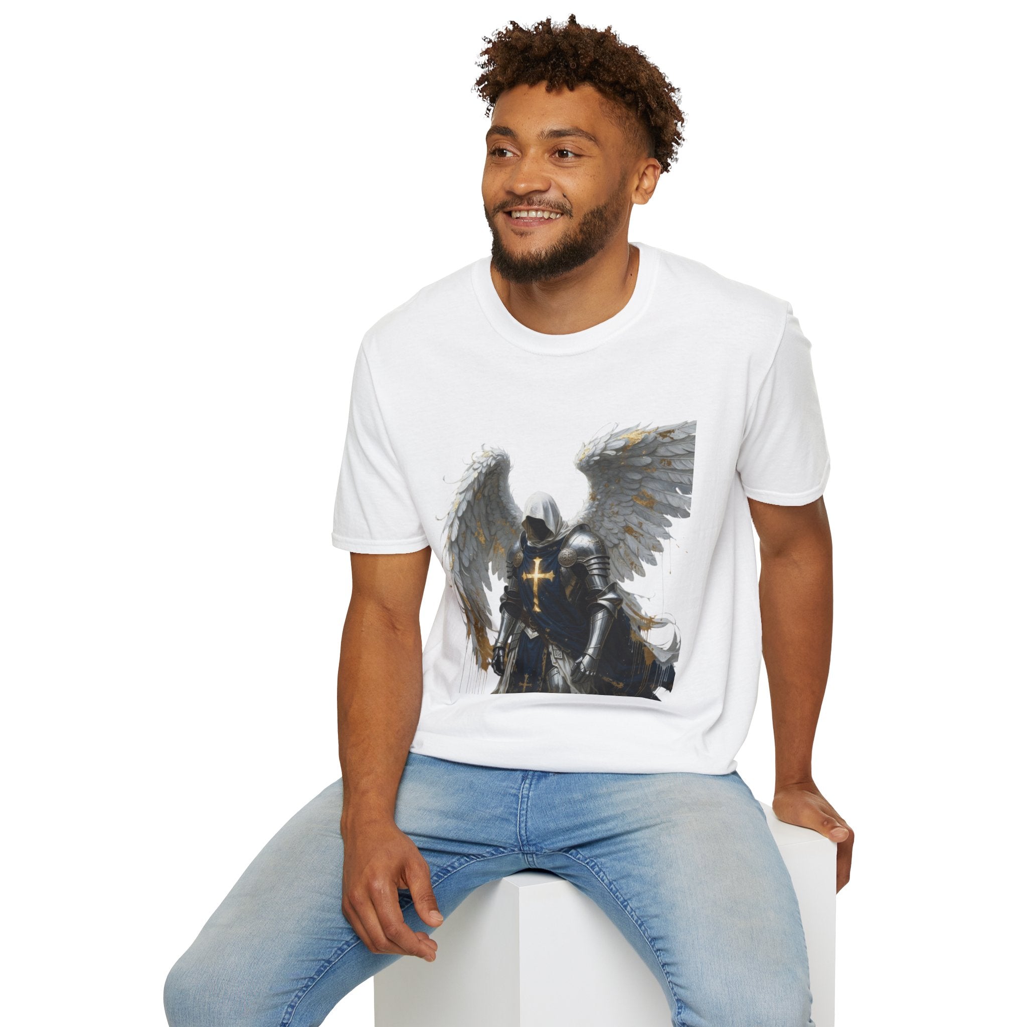 Angel Knight T-Shirt — Gothic Winged Crusader Graphic Tee