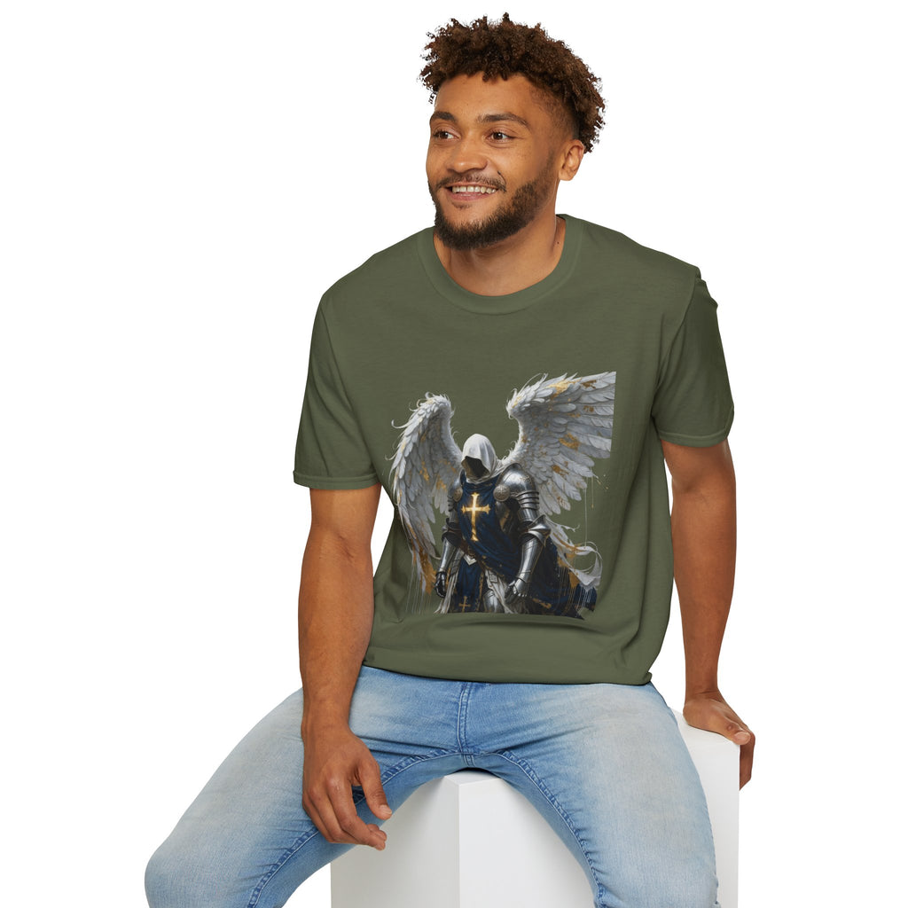 Angel Knight T-Shirt — Gothic Winged Crusader Graphic Tee