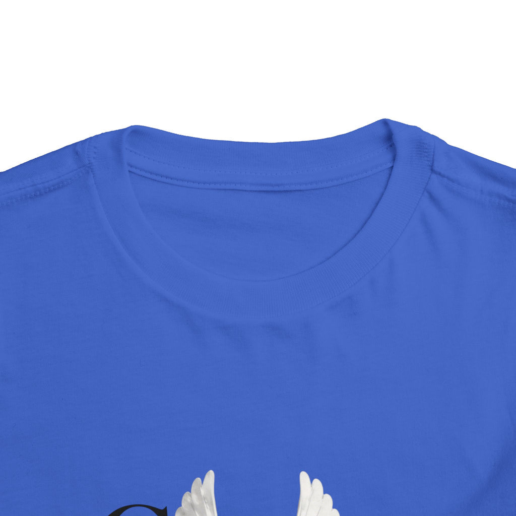 Toddler Tee — "Grace Wins" Dove Graphic Christian Short Sleeve Shirt