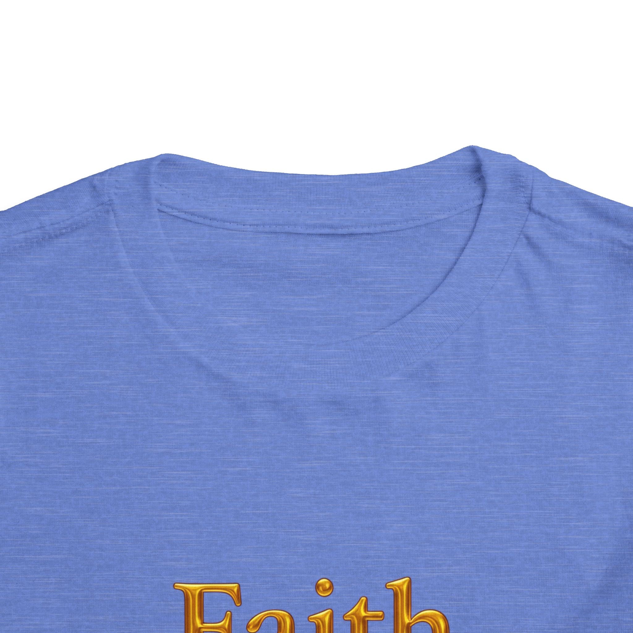 Toddler Tee — Faith Hope Love Gold Text
