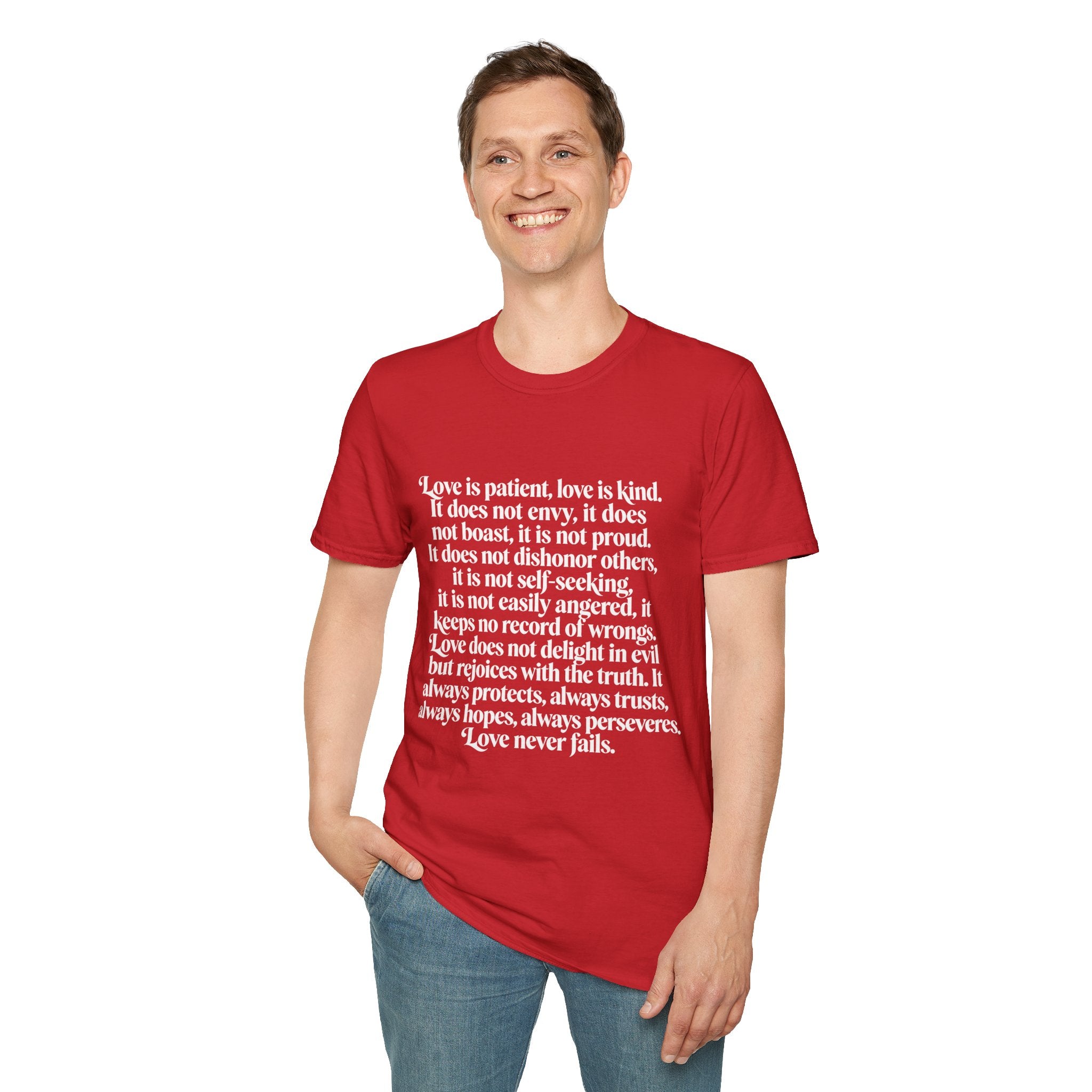 Love Is Patient Tee — 1 Corinthians 13 Inspirational Christian T-Shirt