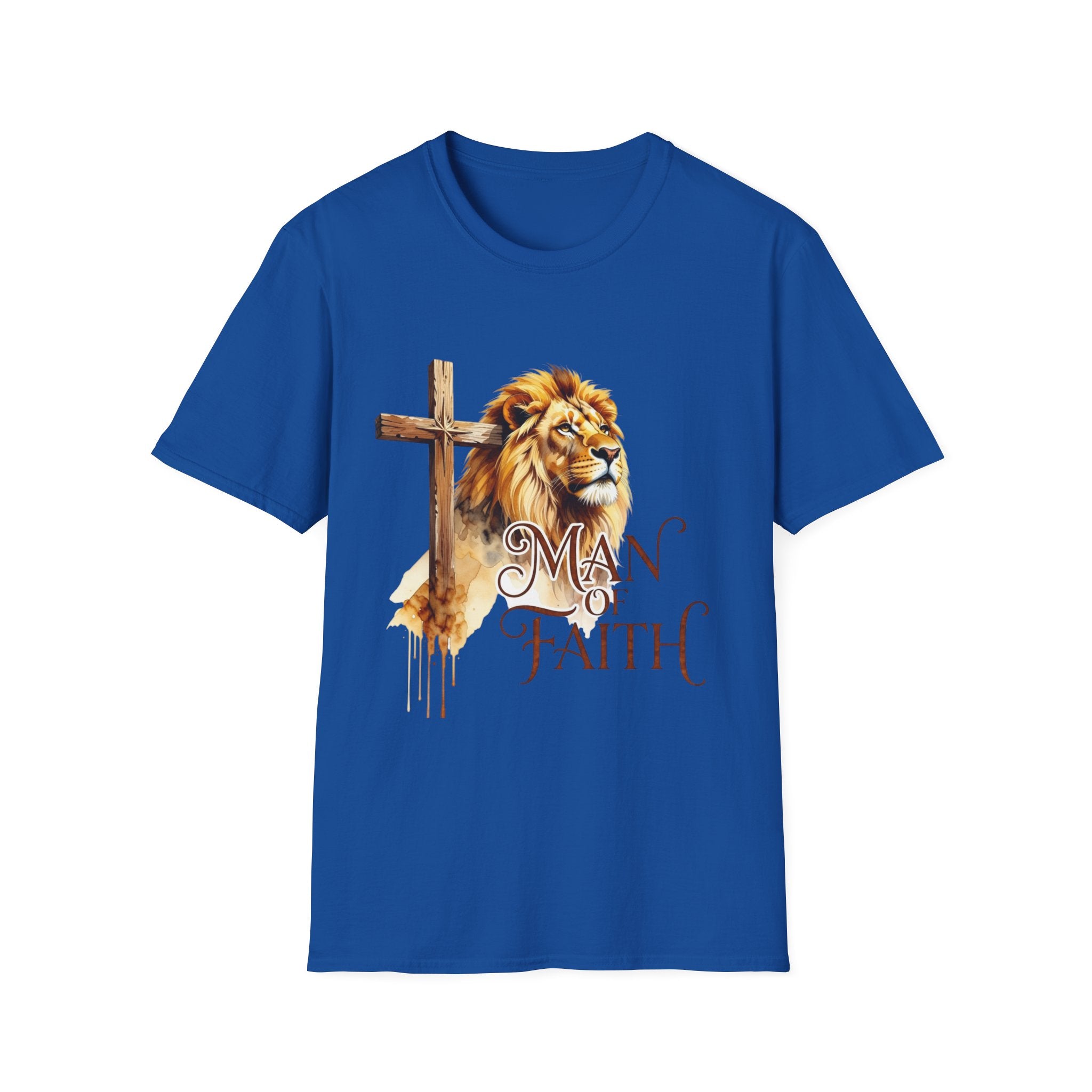 Man of Faith T-Shirt — Lion & Cross Christian Faith Tee