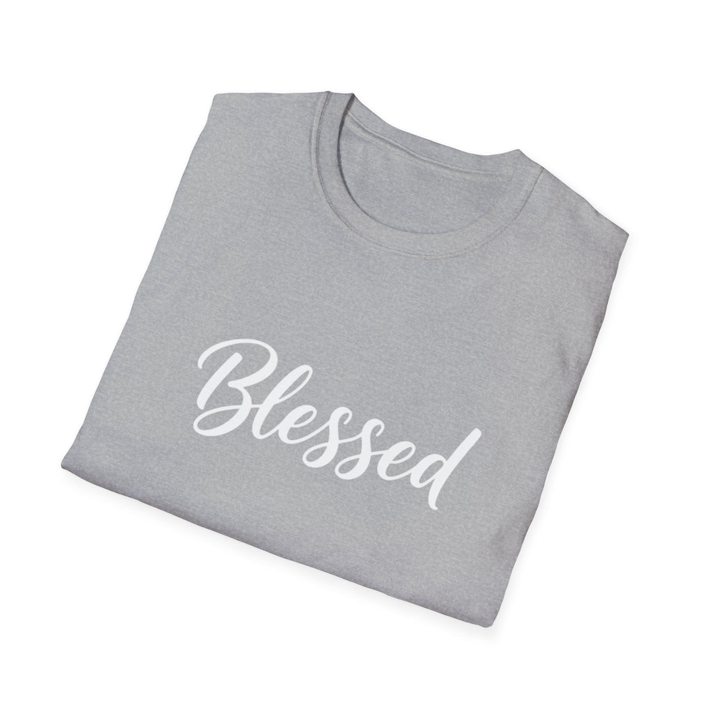 Blessed Script T-Shirt — Inspirational Faith Graphic Tee