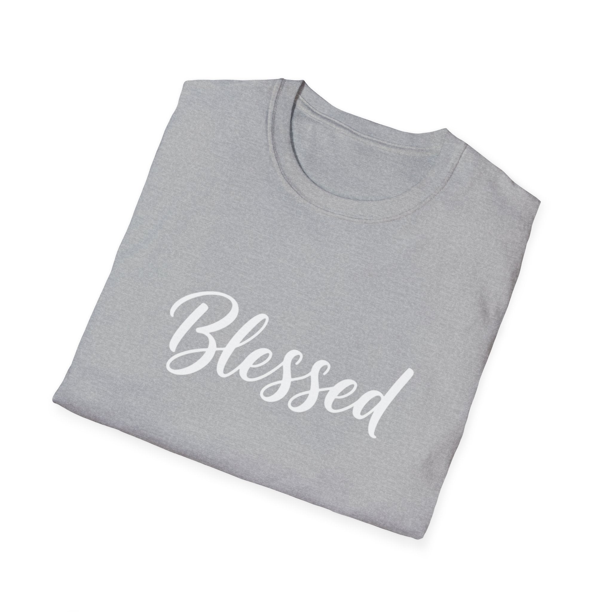 Blessed Script T-Shirt — Inspirational Faith Graphic Tee
