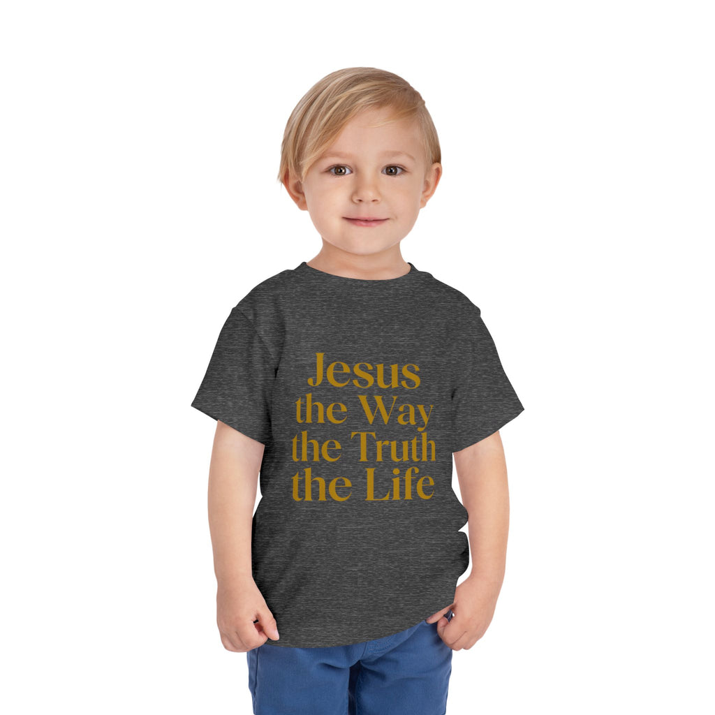 Toddler Tee — "Jesus the Way the Truth the Life" Christian Kids Shirt