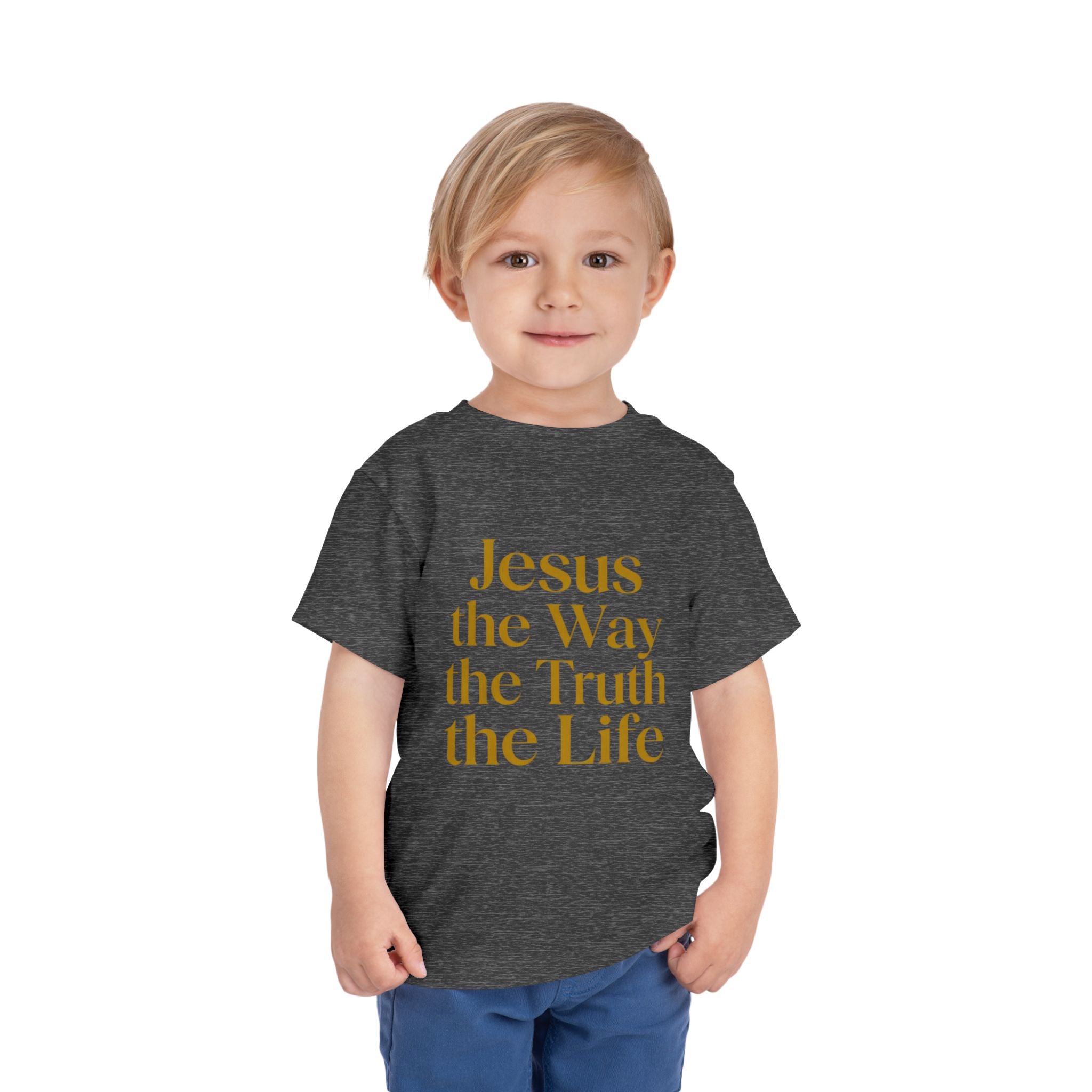 Toddler Tee — "Jesus the Way the Truth the Life" Christian Kids Shirt