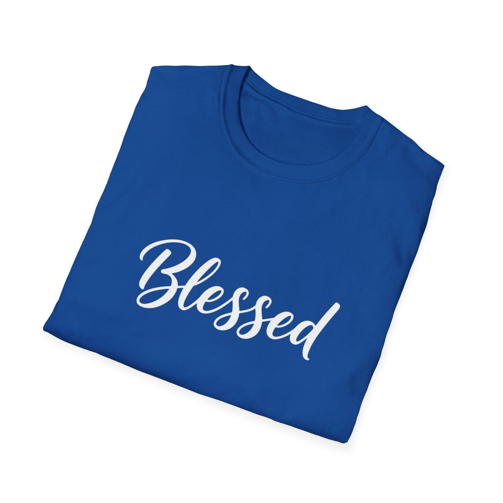 Blessed Script T-Shirt — Inspirational Faith Graphic Tee