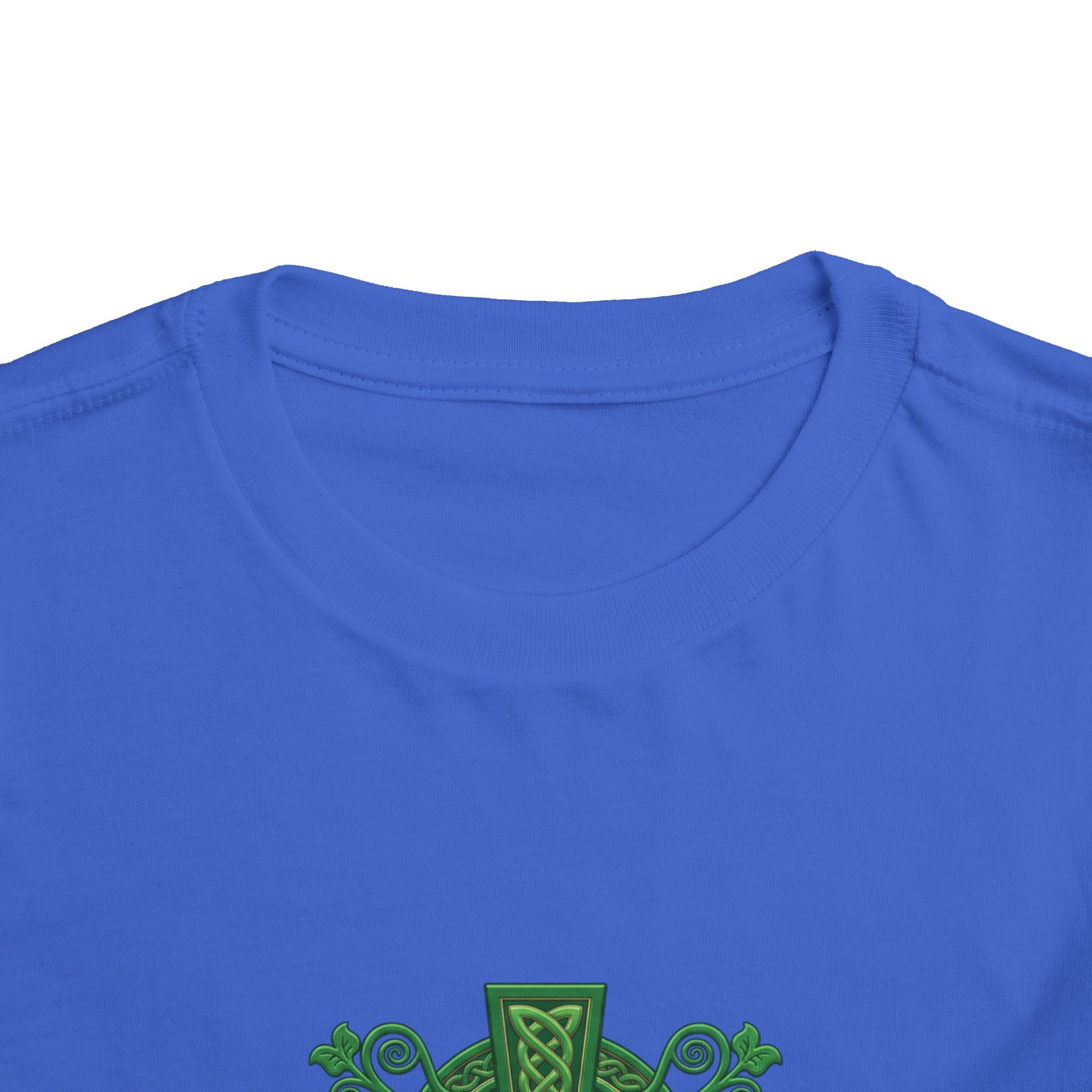Toddler Tee — Green Celtic Cross Graphic (St. Patrick’s Day)