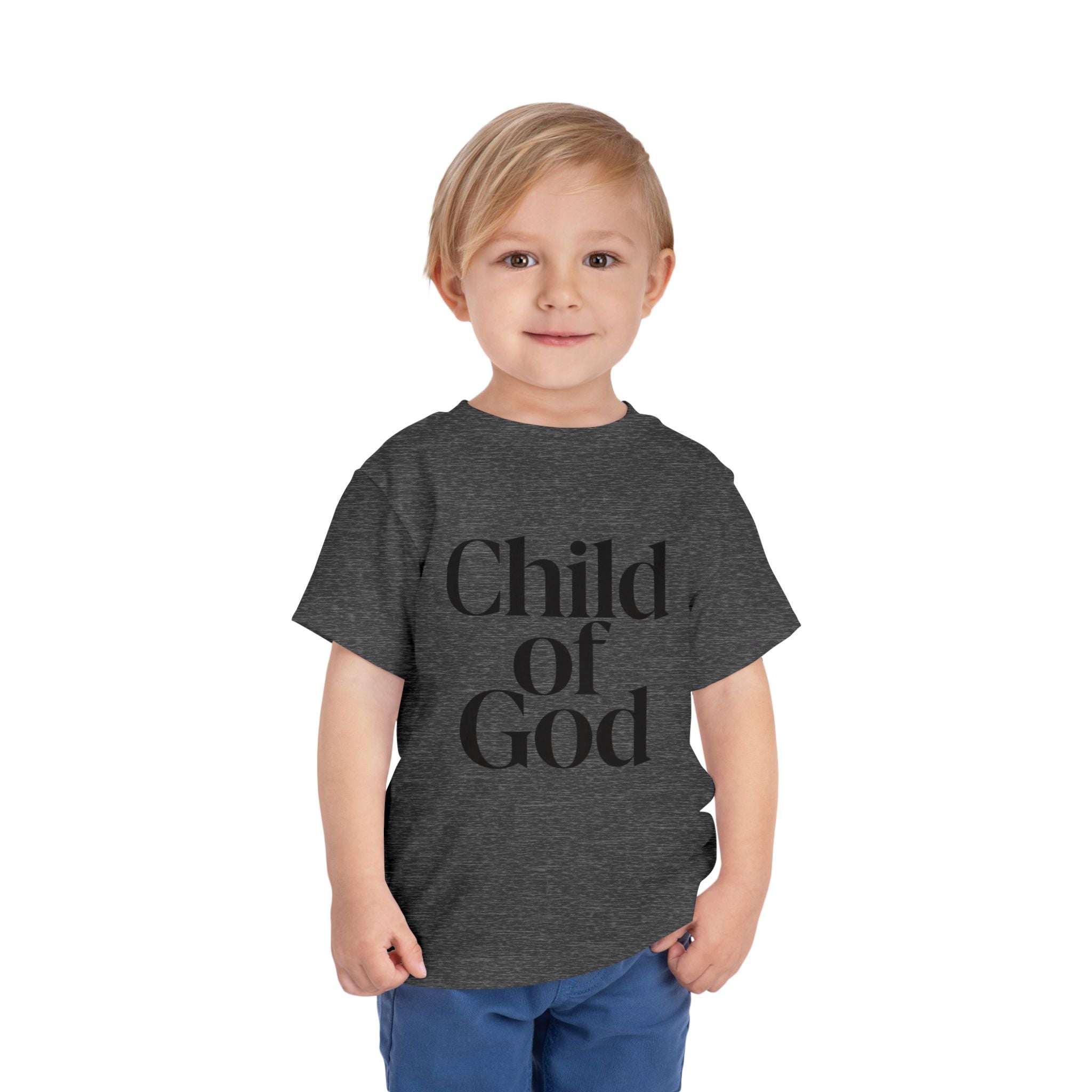 Toddler Tee – "Child of God" Faith Graphic