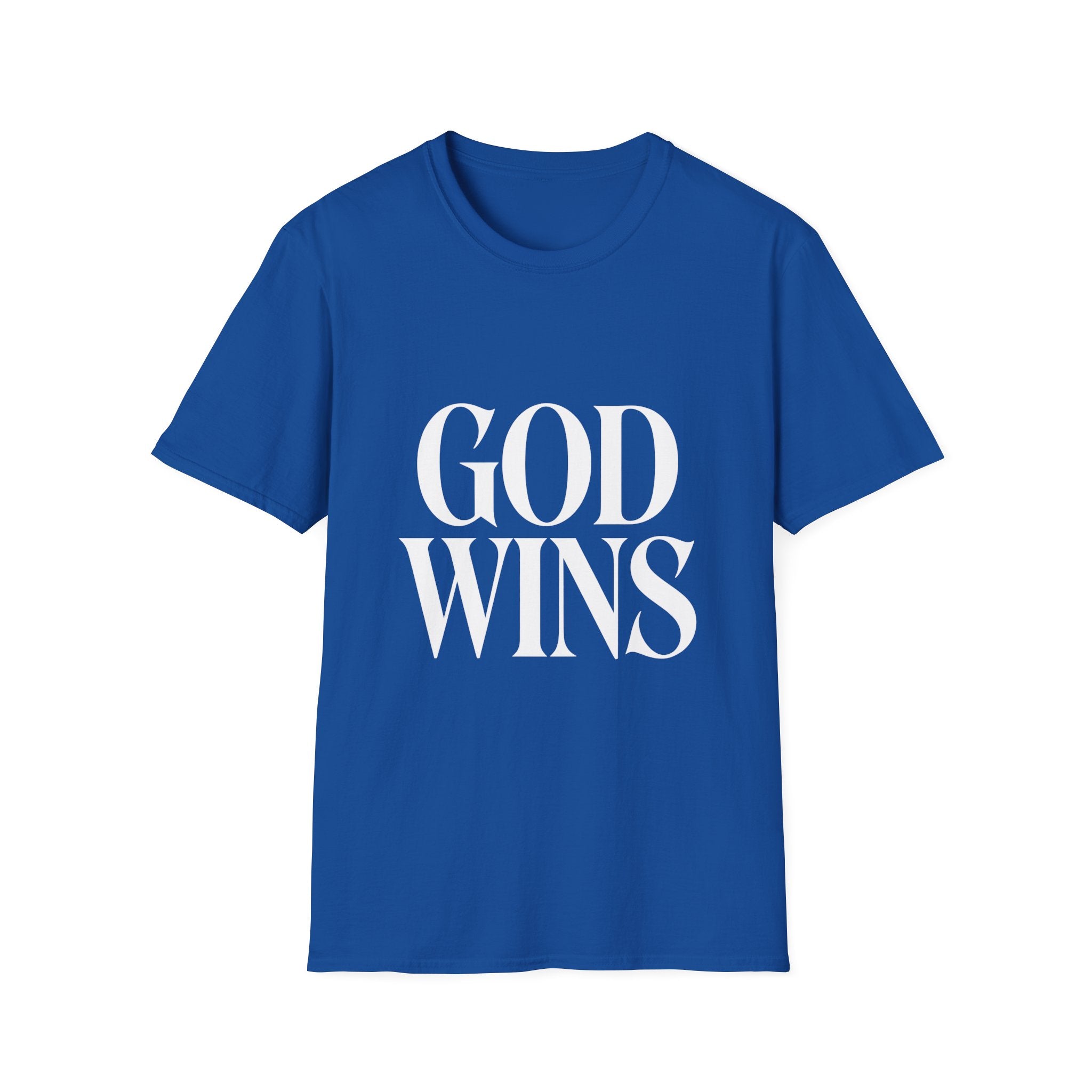 God Wins T-Shirt — Inspirational Christian Faith Tee