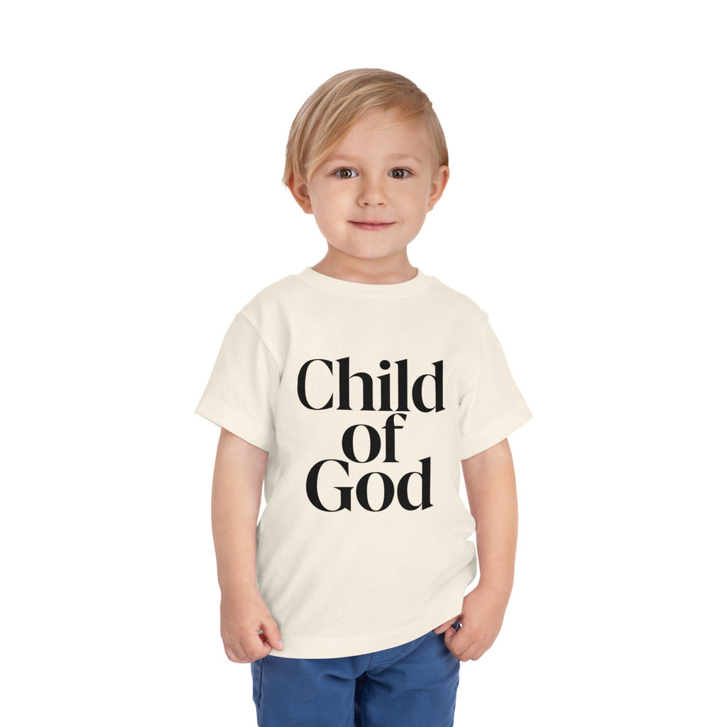 Toddler Tee – "Child of God" Faith Graphic