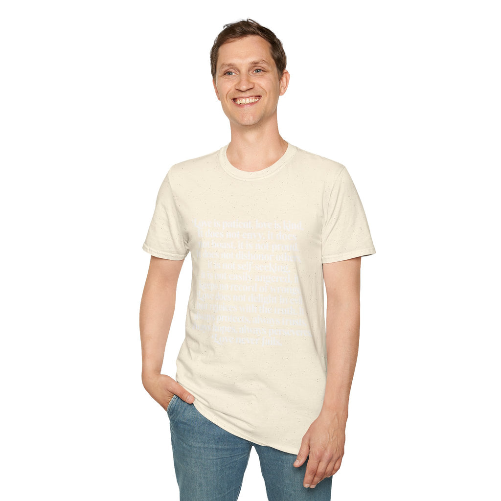 Love Is Patient Tee — 1 Corinthians 13 Inspirational Christian T-Shirt