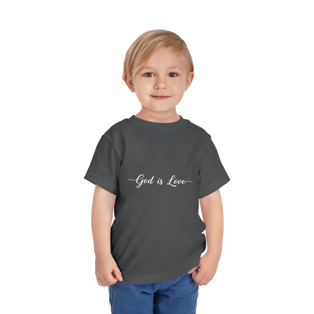 God is Love Toddler Tee — Faith-Based Kids' Short Sleeve Shirt