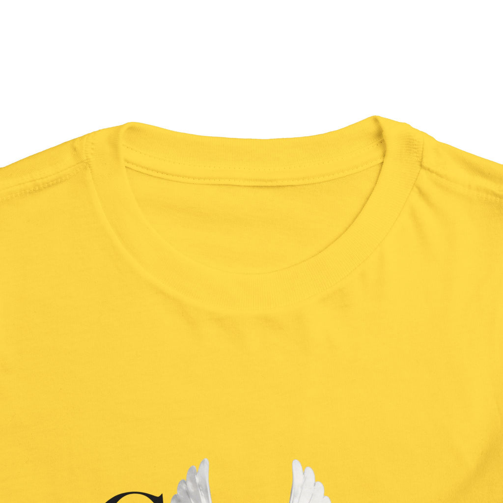 Toddler Tee — "Grace Wins" Dove Graphic Christian Short Sleeve Shirt
