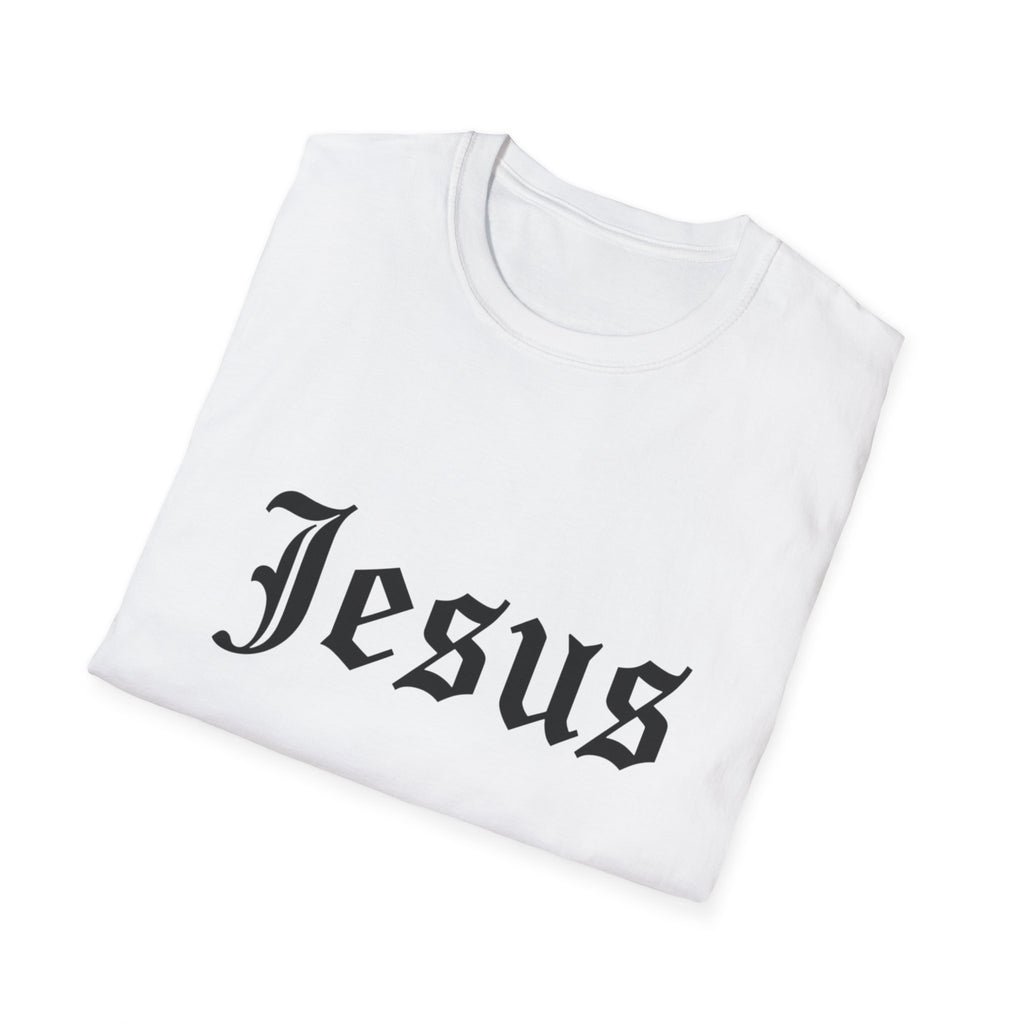 Jesus Gothic Script T-Shirt — Christian Faith Tee