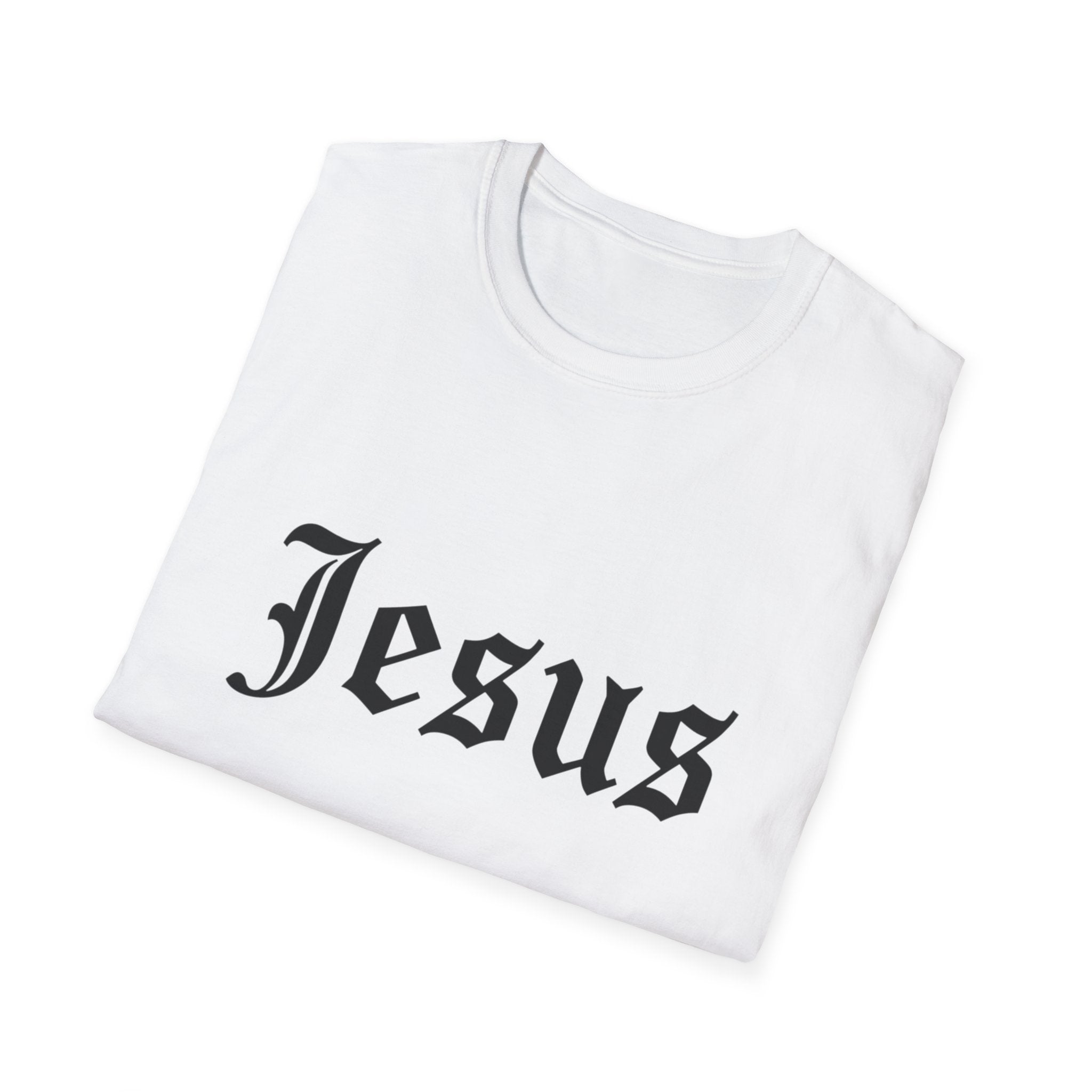 Jesus Gothic Script T-Shirt — Christian Faith Tee
