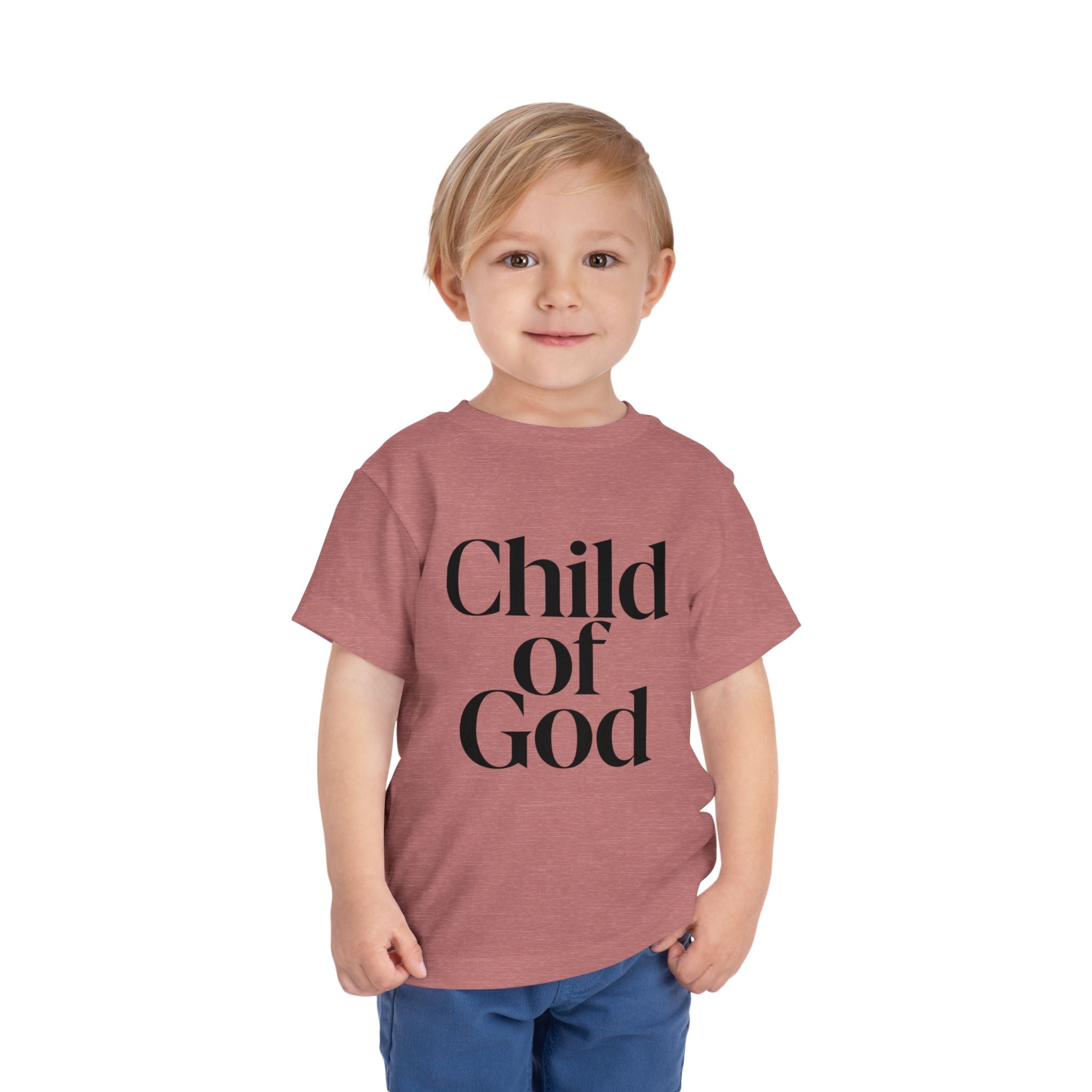 Toddler Tee – "Child of God" Faith Graphic