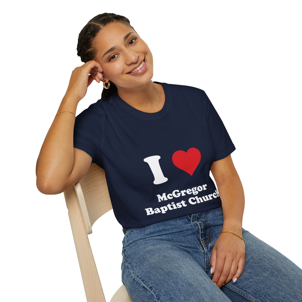 I Heart McGregor Baptist Church T-Shirt — Church Fan Tee
