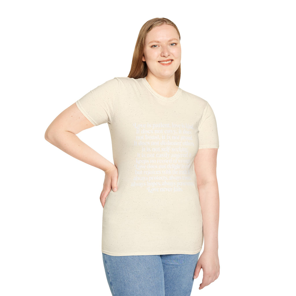 Love Is Patient Tee — 1 Corinthians 13 Inspirational Christian T-Shirt
