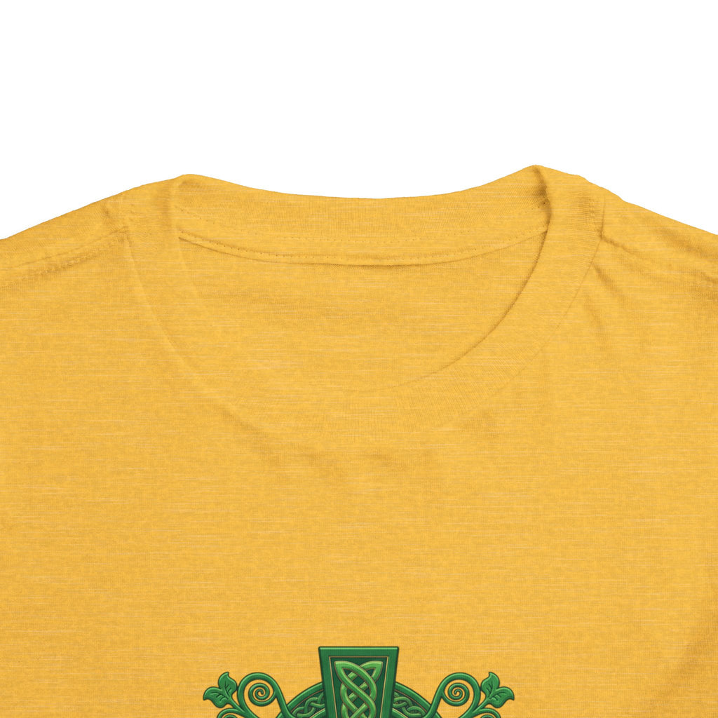 Toddler Tee — Green Celtic Cross Graphic (St. Patrick’s Day)