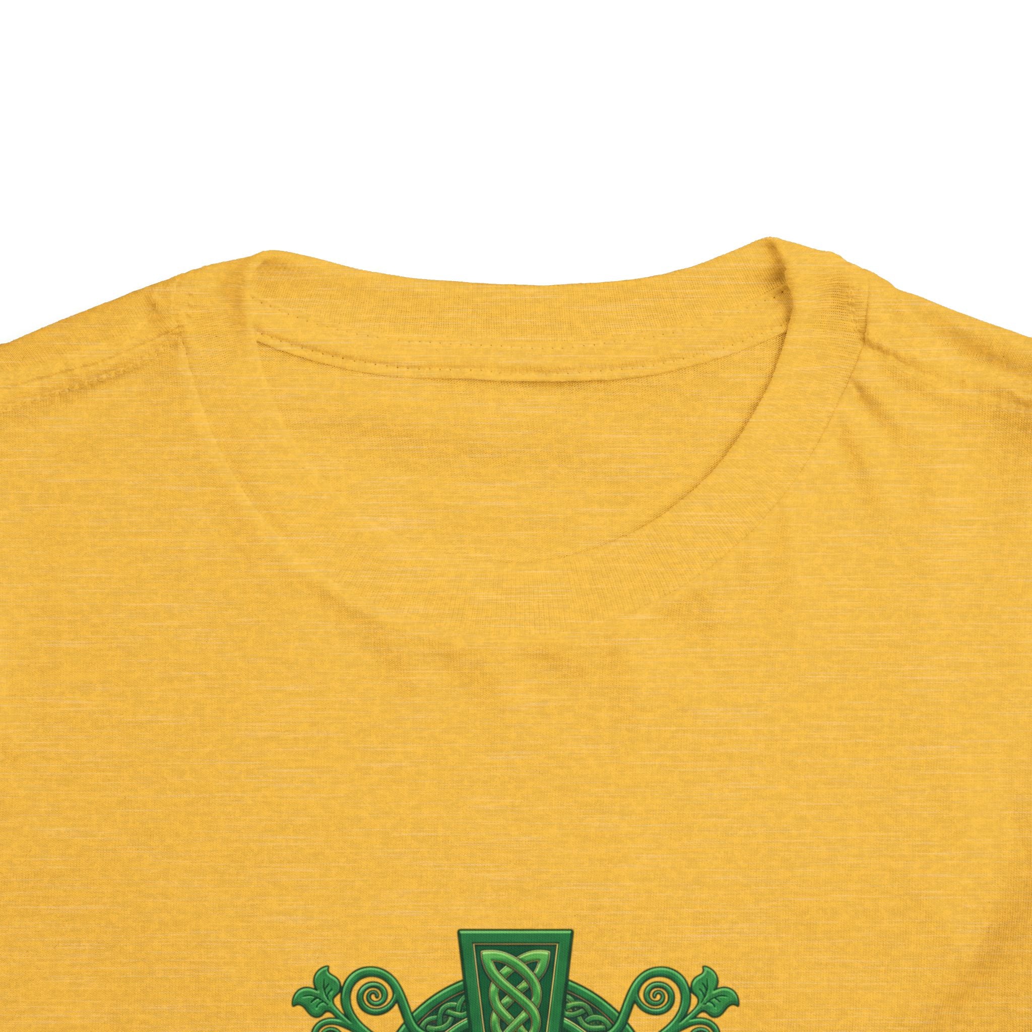 Toddler Tee — Green Celtic Cross Graphic (St. Patrick’s Day)