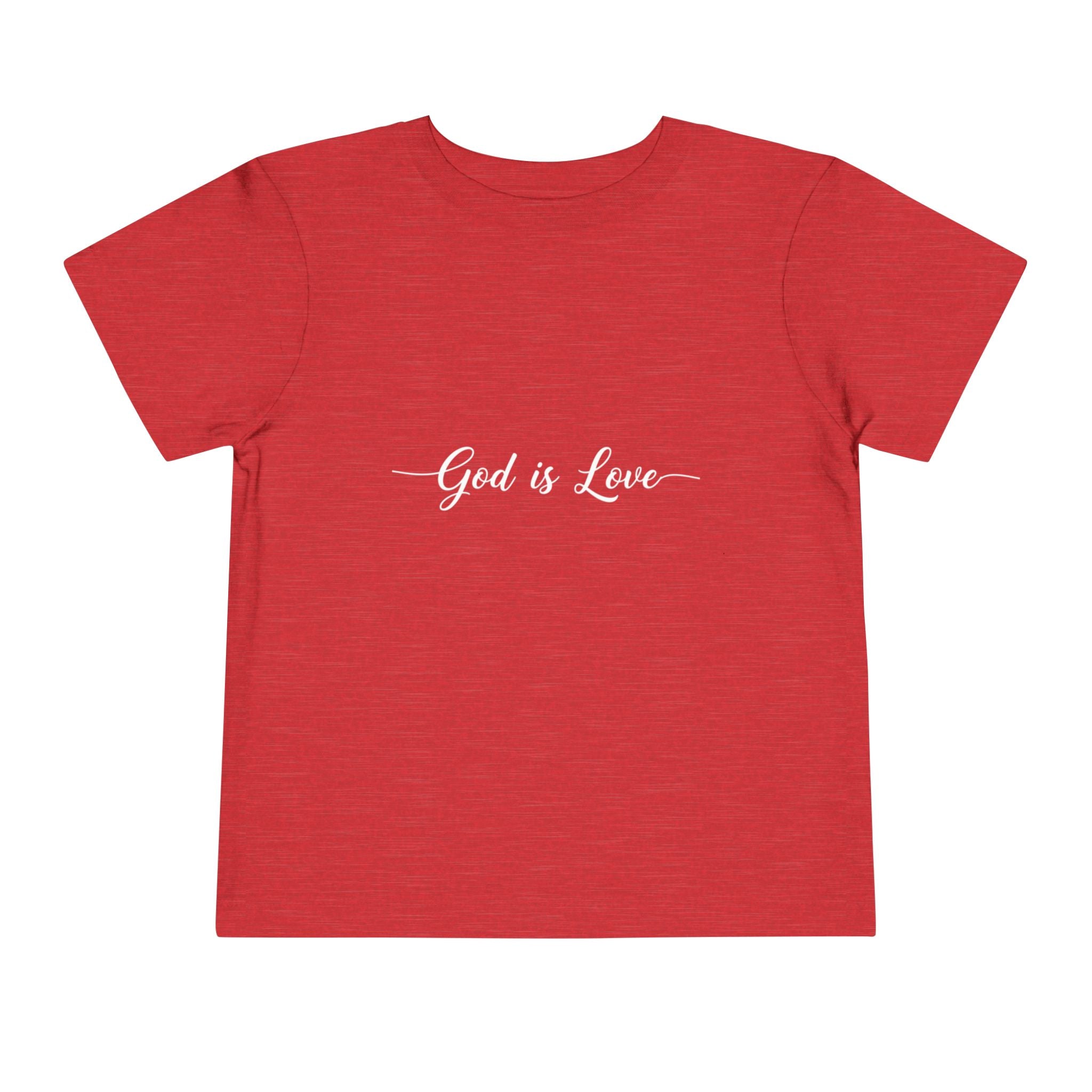God is Love Toddler Tee — Faith-Based Kids' Short Sleeve Shirt