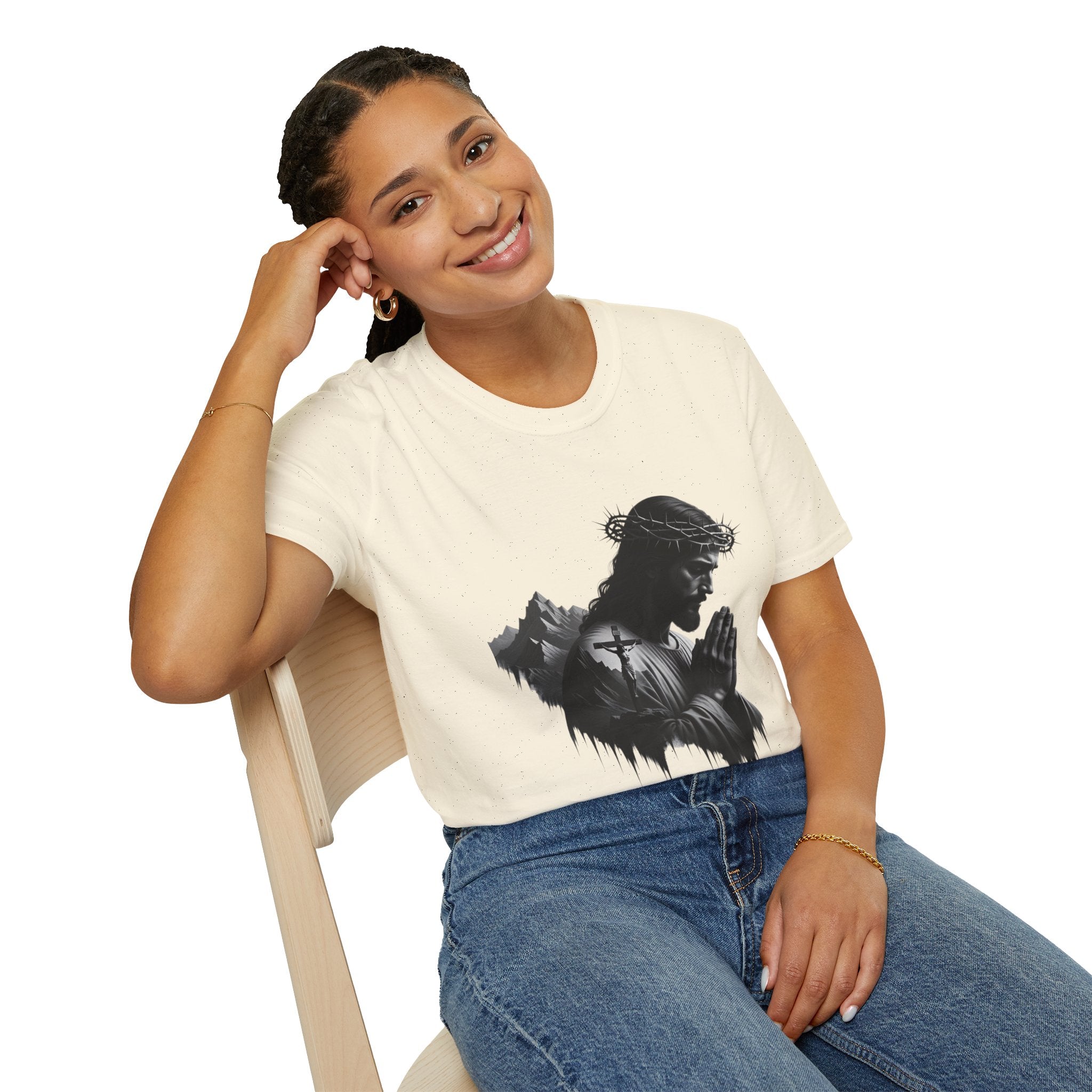 Praying Jesus Graphic T-Shirt