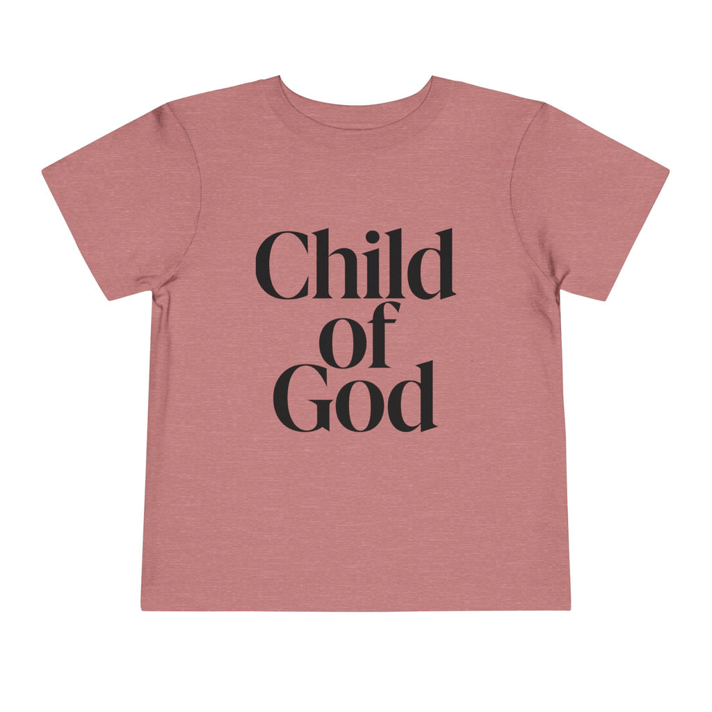 Toddler Tee – "Child of God" Faith Graphic