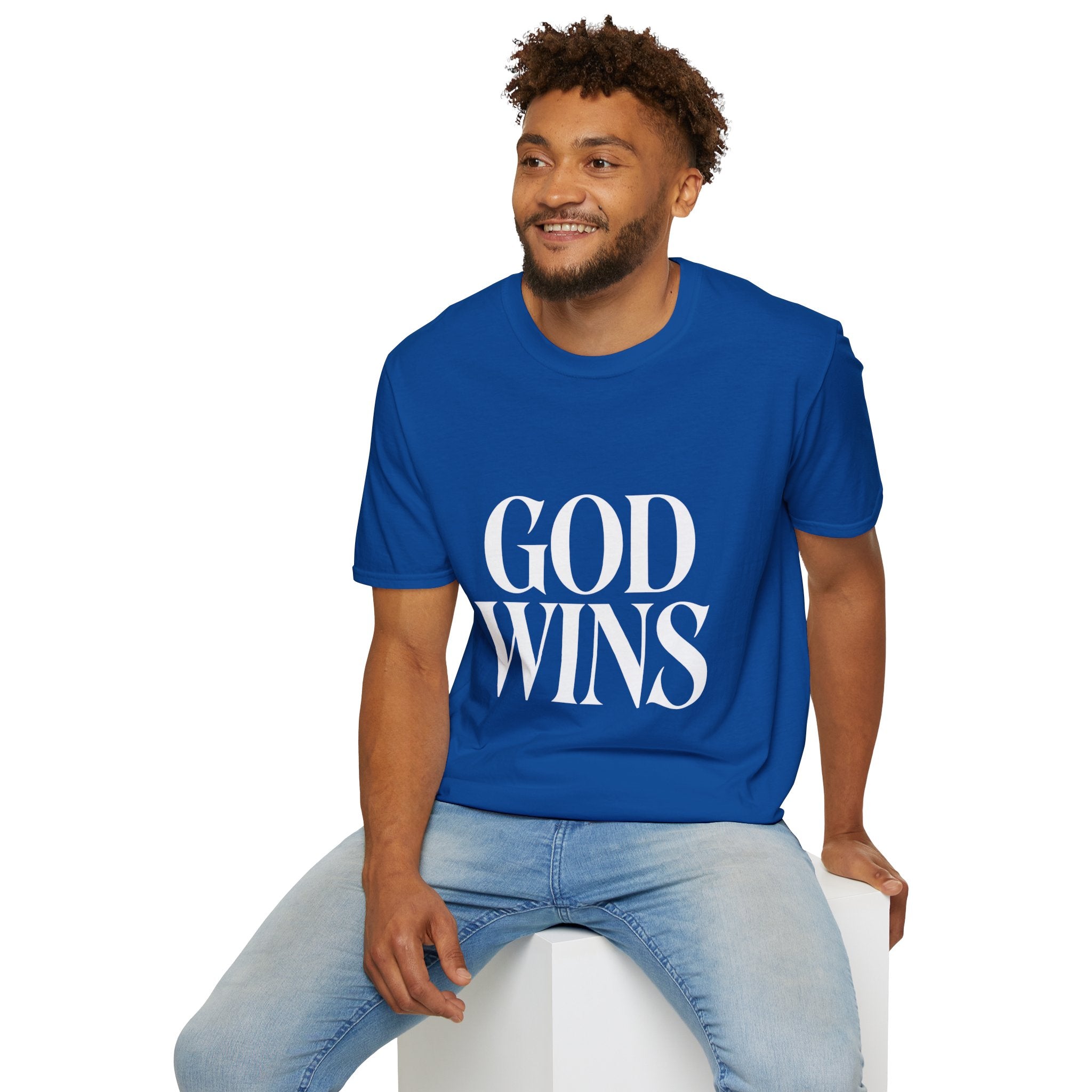 God Wins T-Shirt — Inspirational Christian Faith Tee