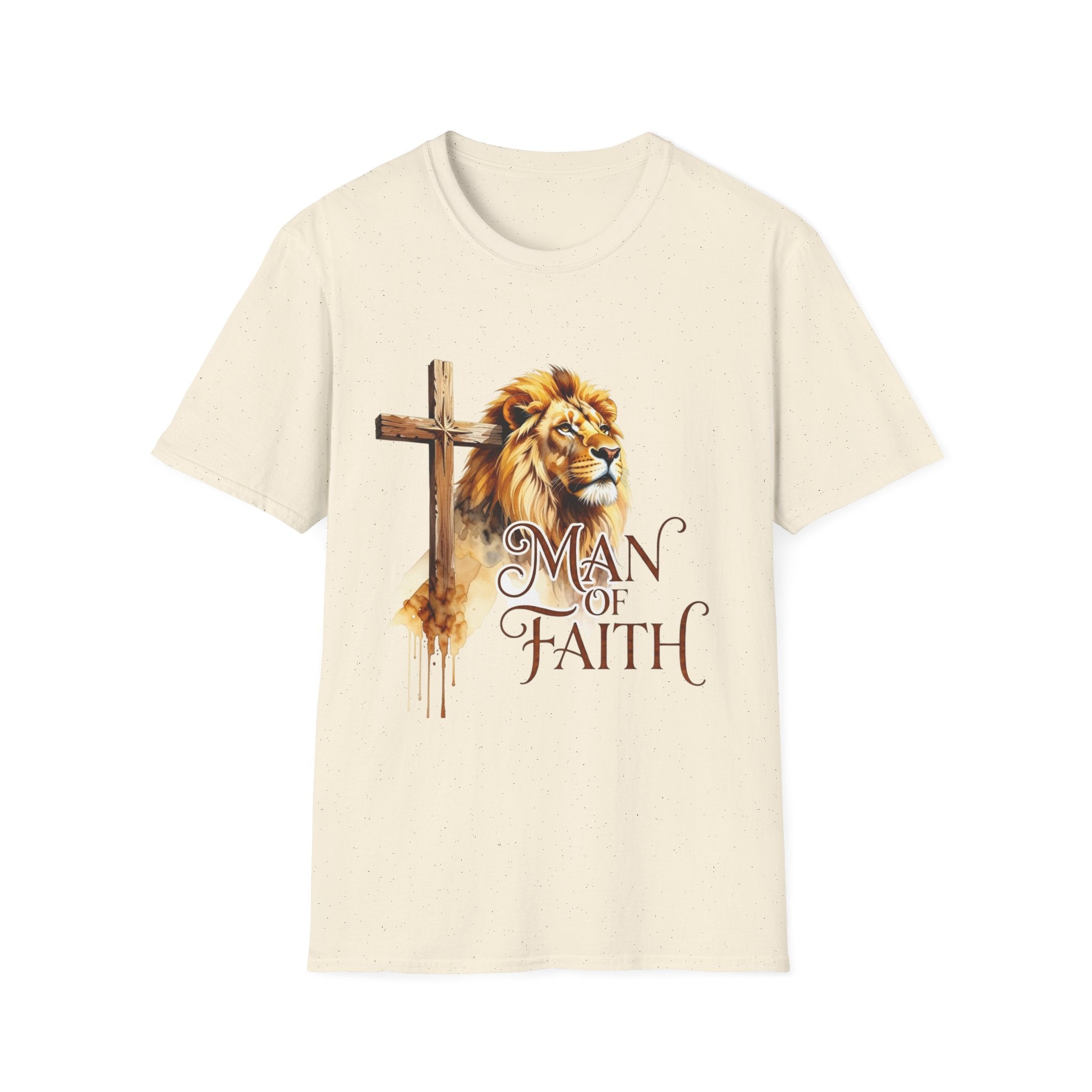 Man of Faith T-Shirt — Lion & Cross Christian Faith Tee