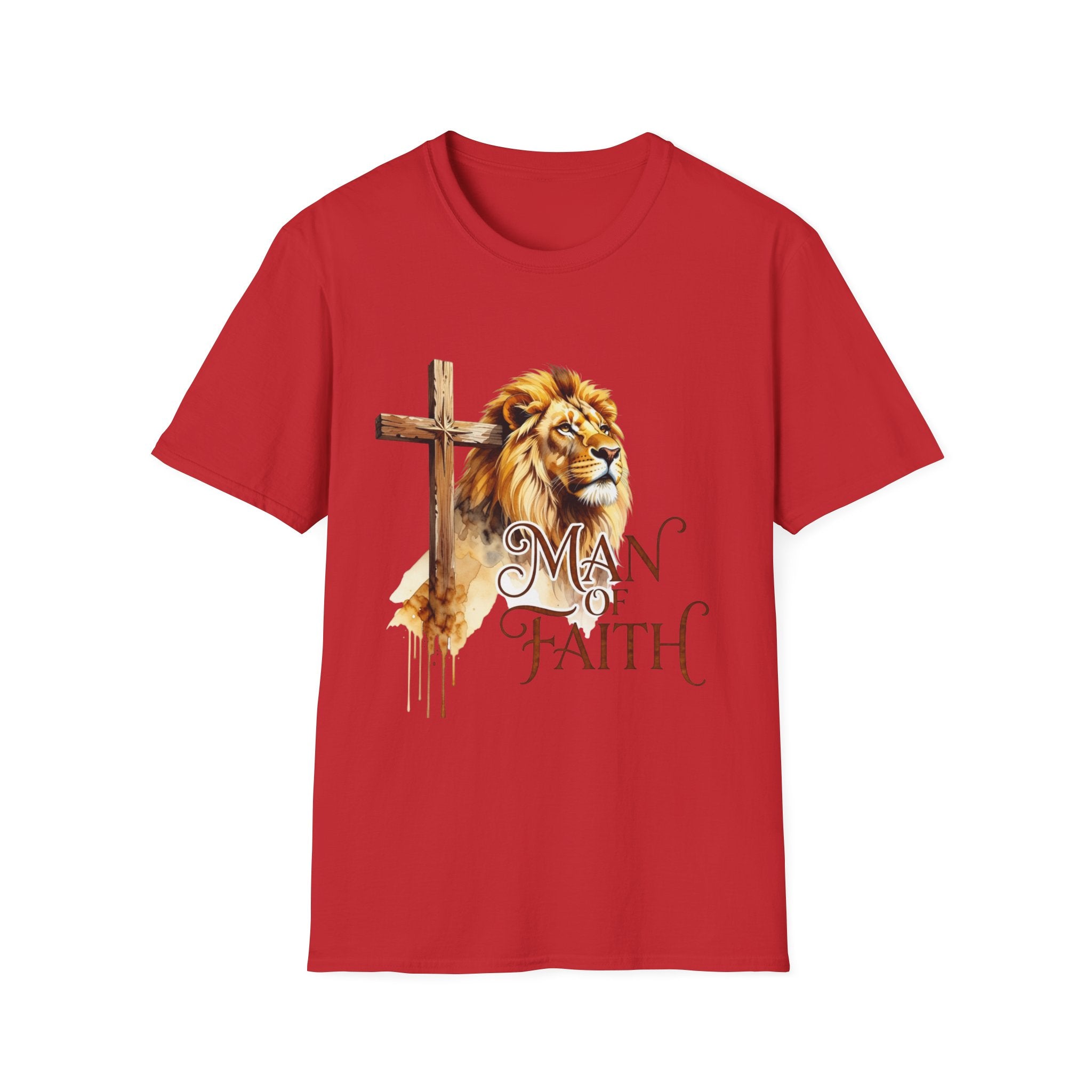 Man of Faith T-Shirt — Lion & Cross Christian Faith Tee