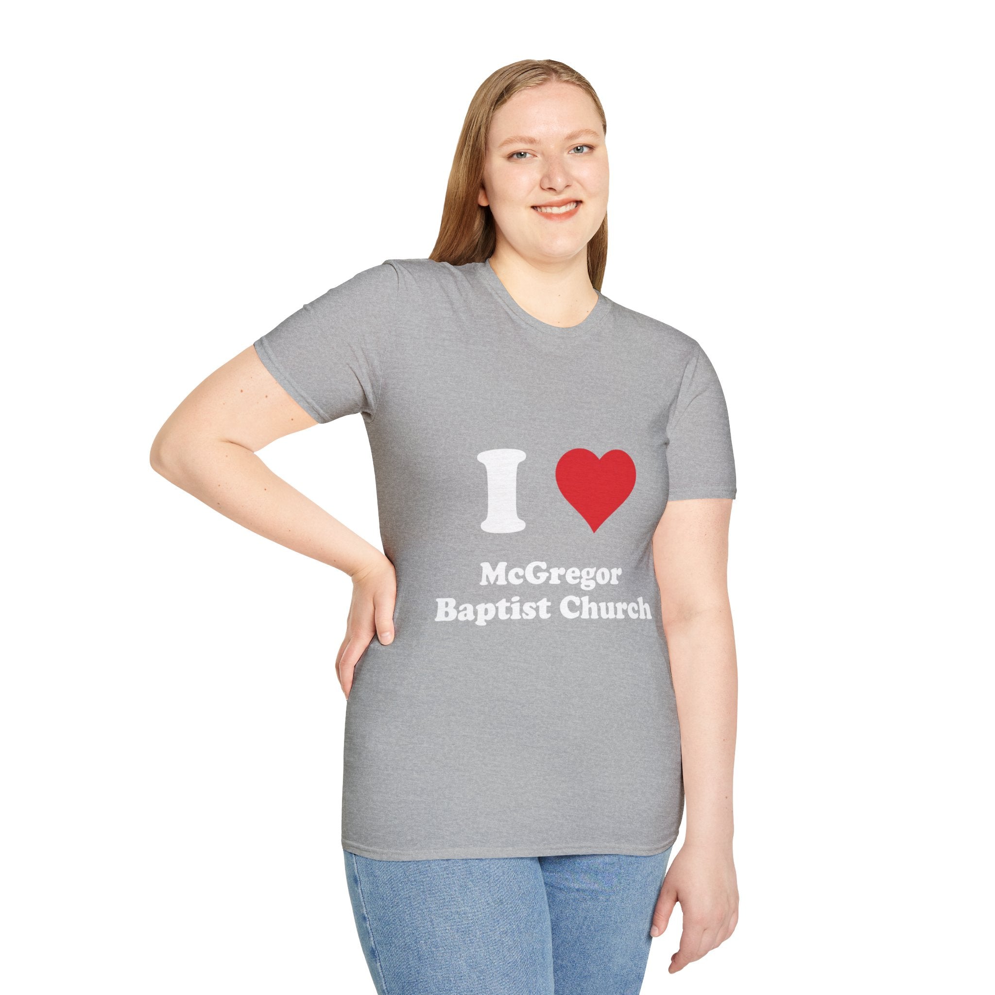 I Heart McGregor Baptist Church T-Shirt — Church Fan Tee