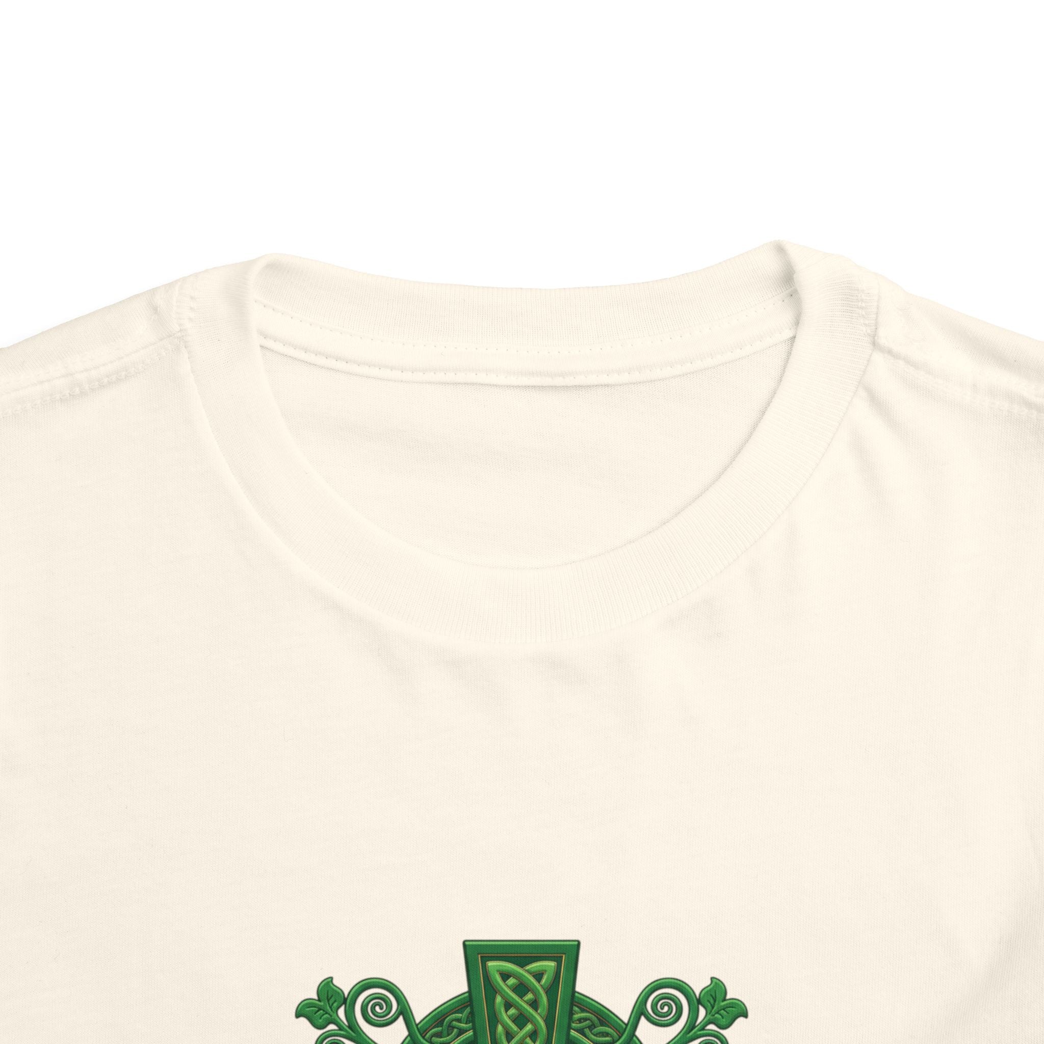 Toddler Tee — Green Celtic Cross Graphic (St. Patrick’s Day)
