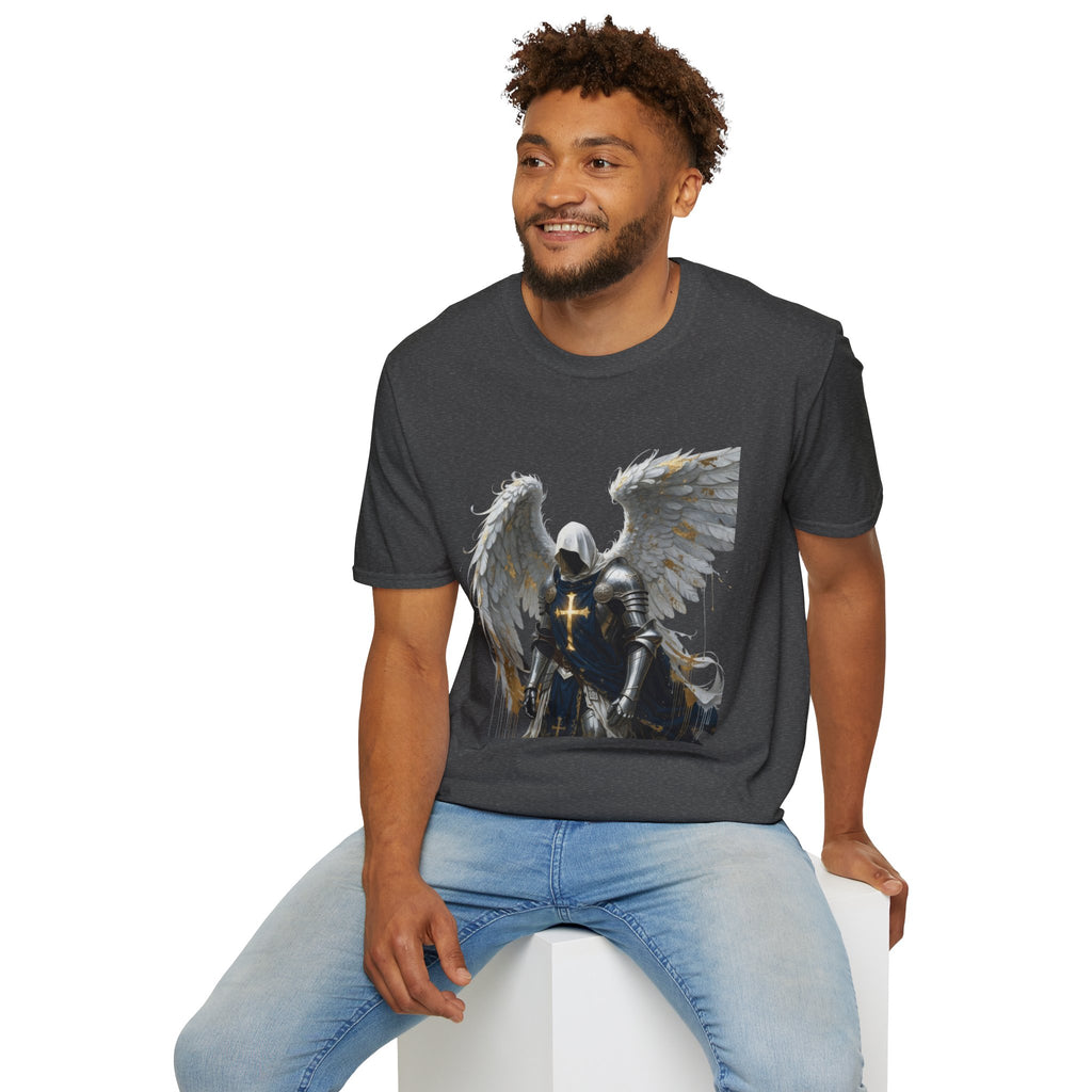 Angel Knight T-Shirt — Gothic Winged Crusader Graphic Tee