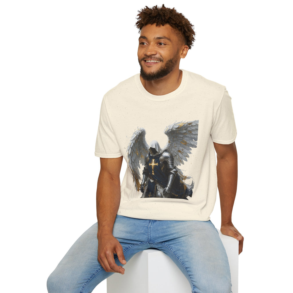 Angel Knight T-Shirt — Gothic Winged Crusader Graphic Tee