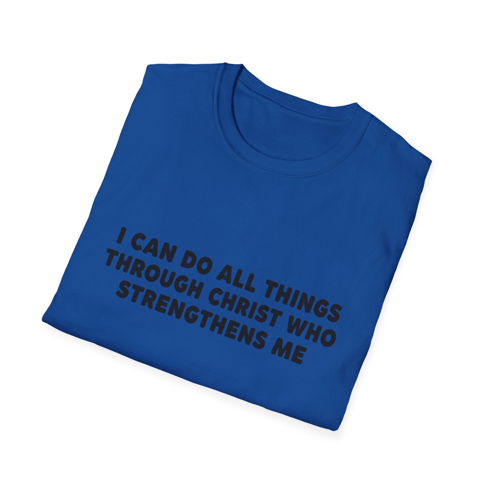 Christian Inspirational T-Shirt — "I Can Do All Things Through Christ"