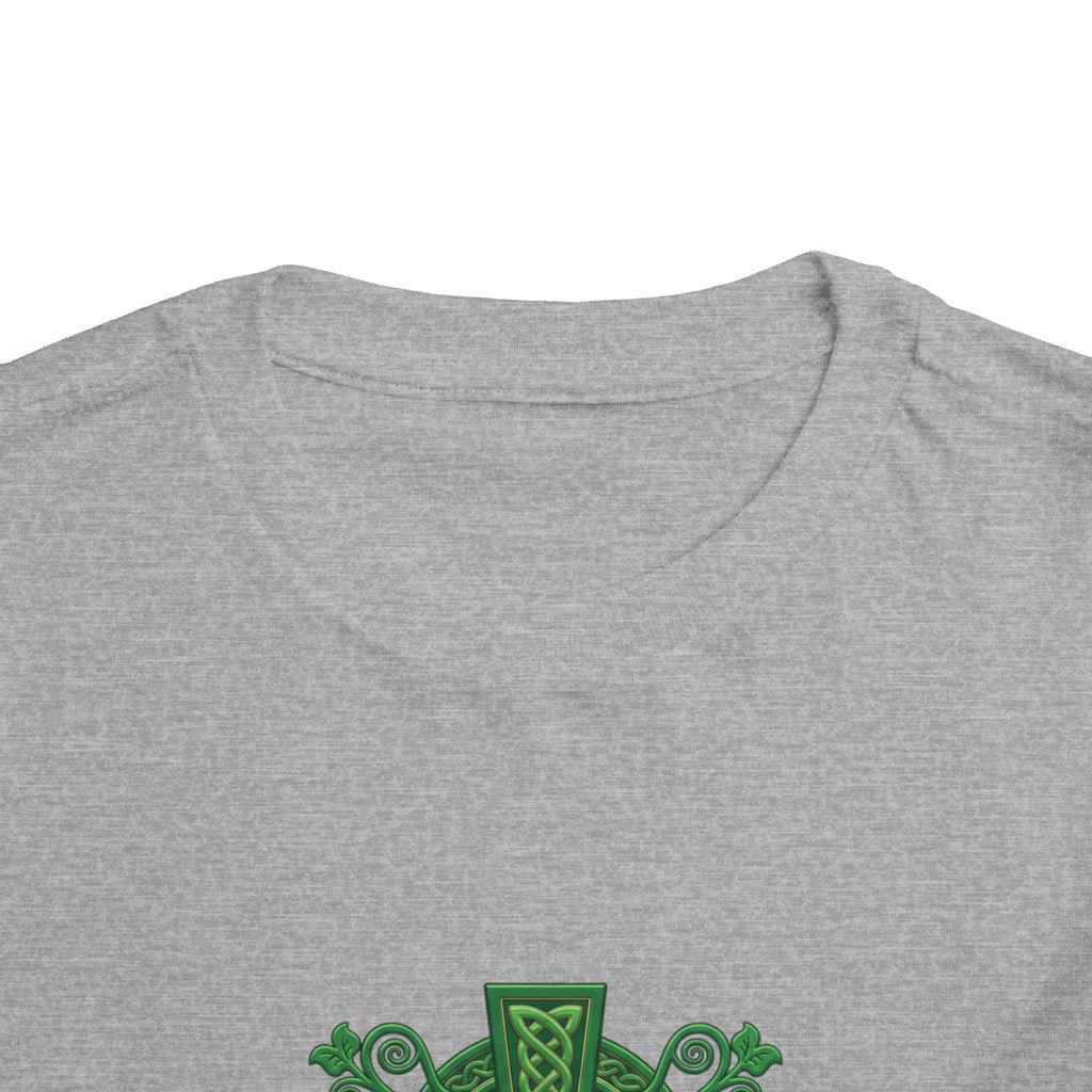 Toddler Tee — Green Celtic Cross Graphic (St. Patrick’s Day)