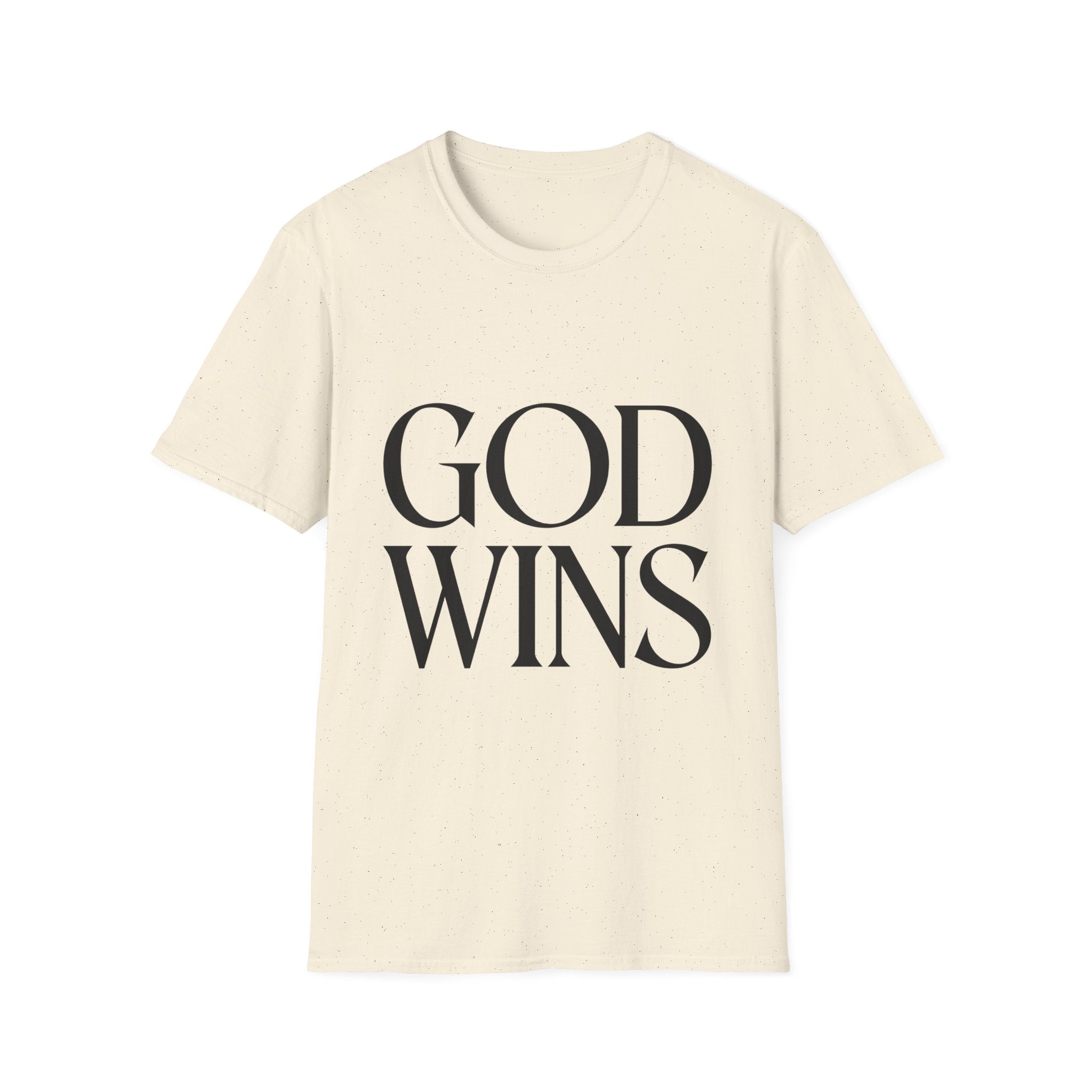 God Wins T-Shirt — Inspirational Christian Faith Tee