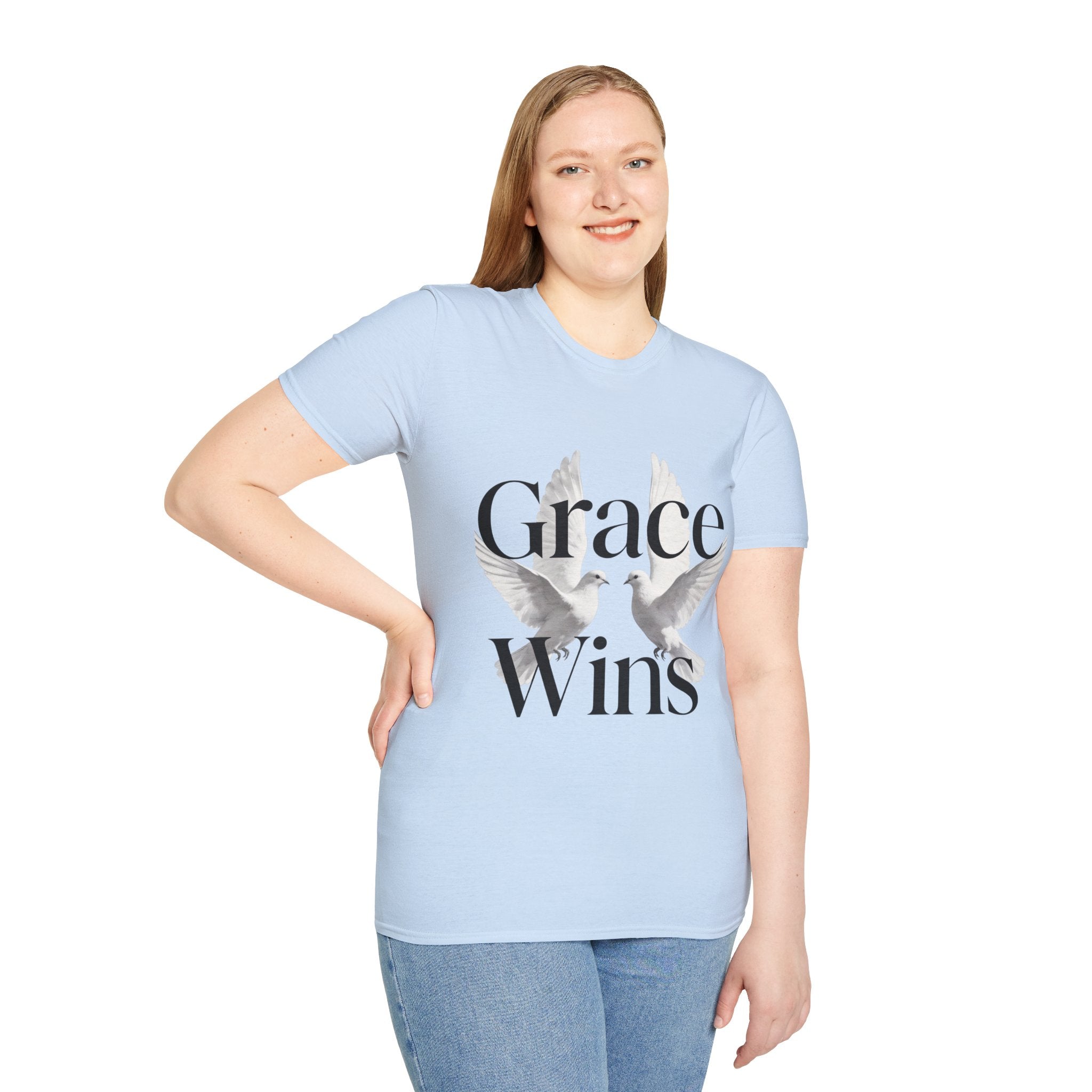 Grace Wins Doves Inspirational faith shirt