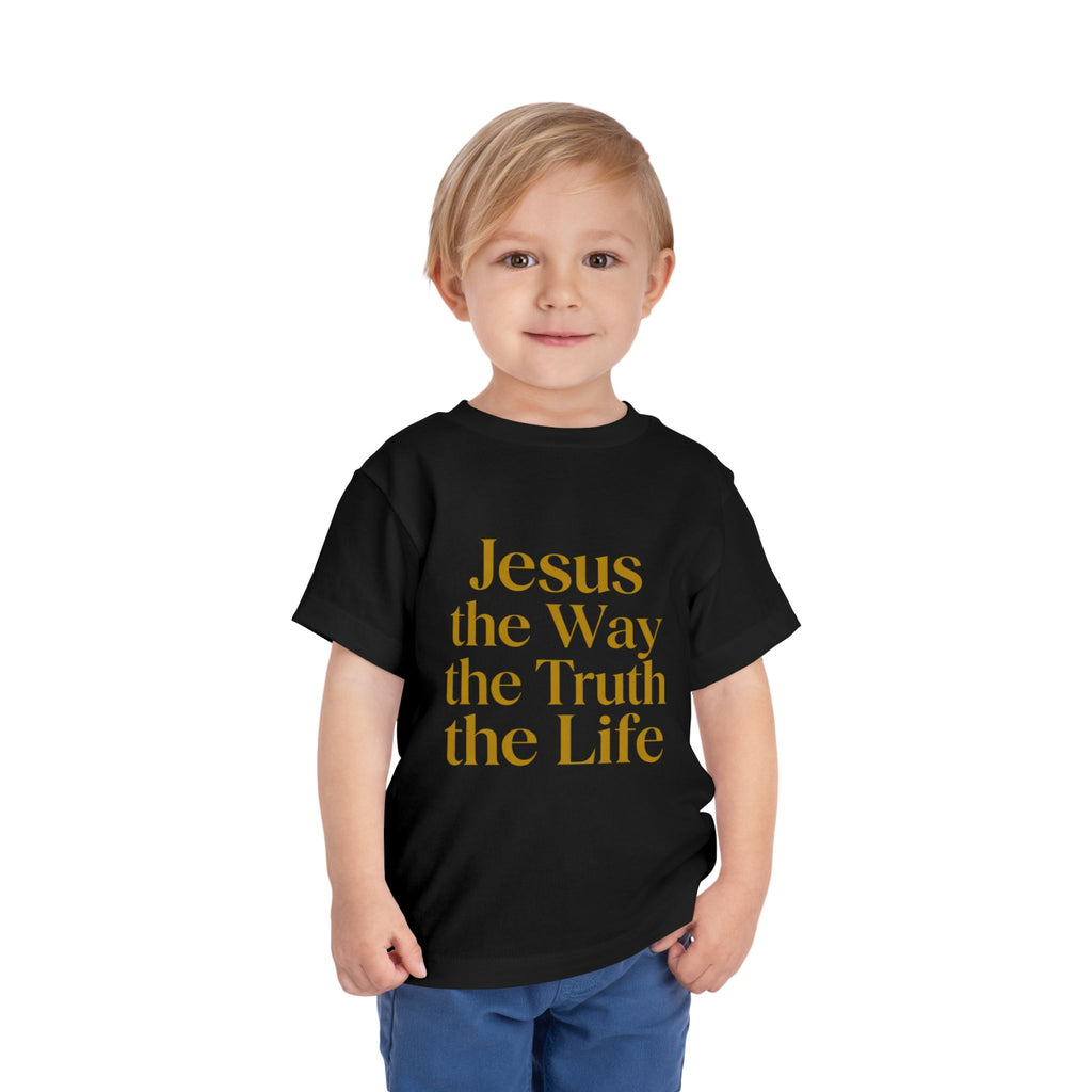 Toddler Tee — "Jesus the Way the Truth the Life" Christian Kids Shirt