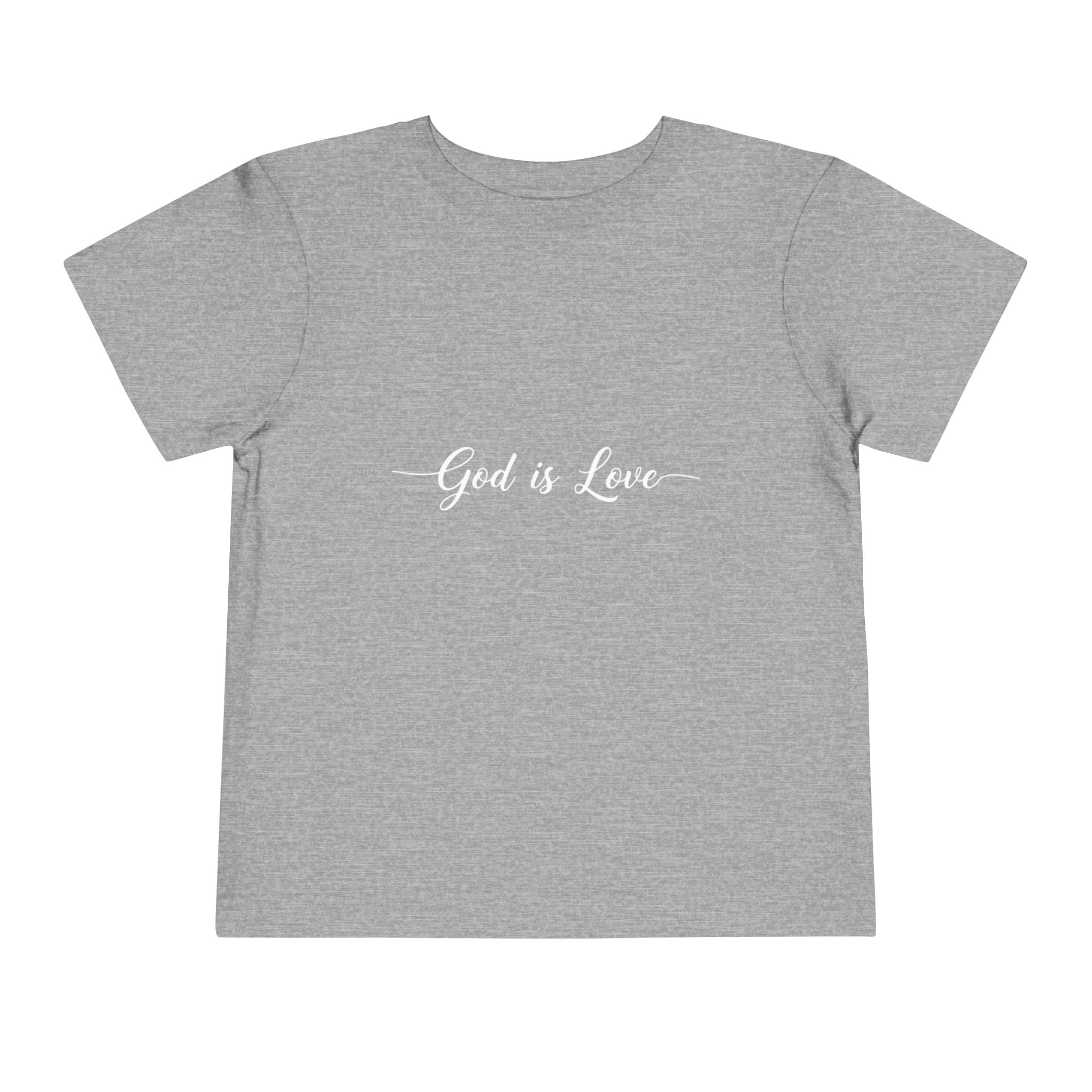 God is Love Toddler Tee — Faith-Based Kids' Short Sleeve Shirt