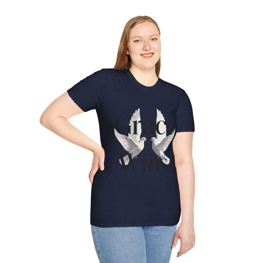 Grace Wins Doves Inspirational faith shirt