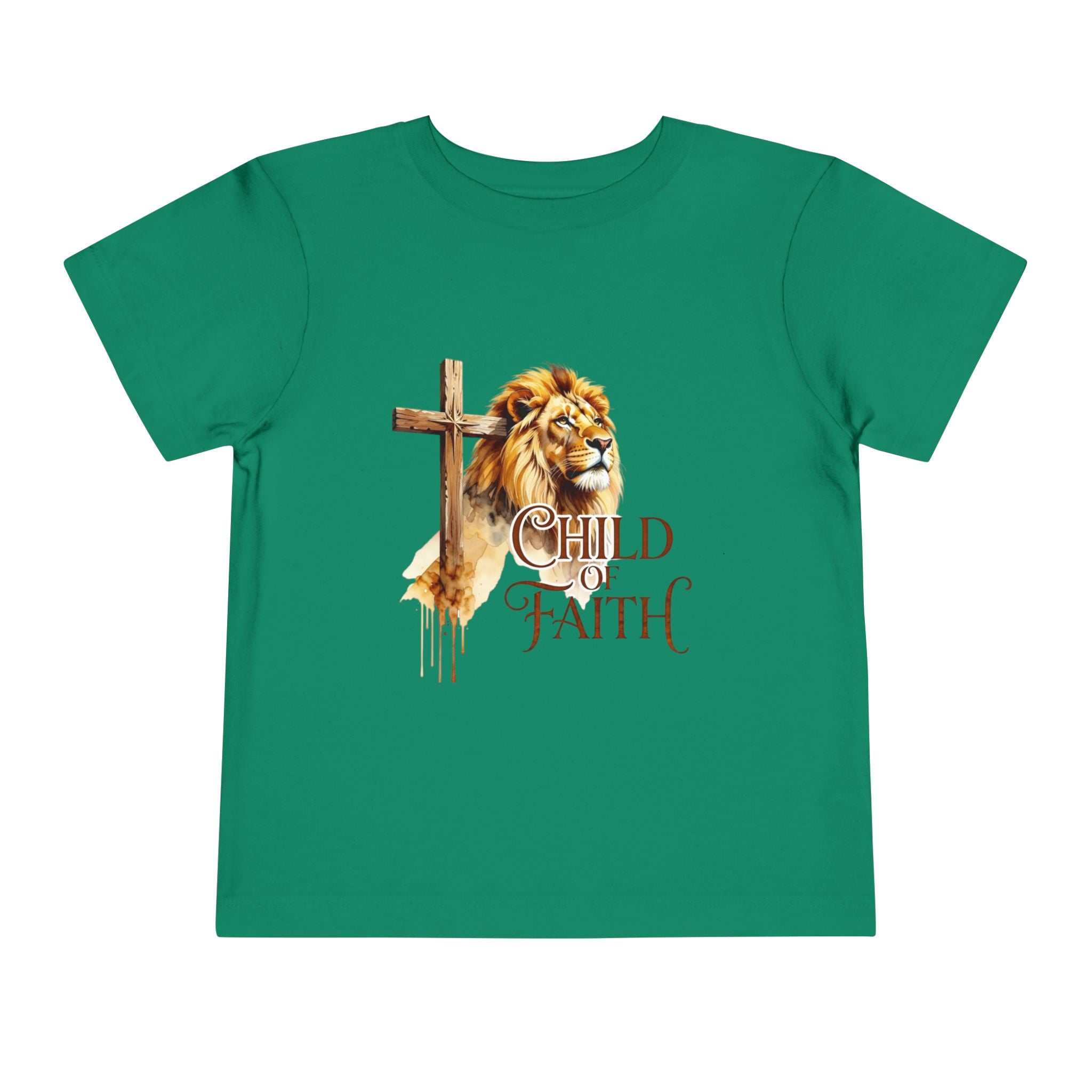 Child of Faith Toddler Tee — Lion & Cross Christian Kids Shirt