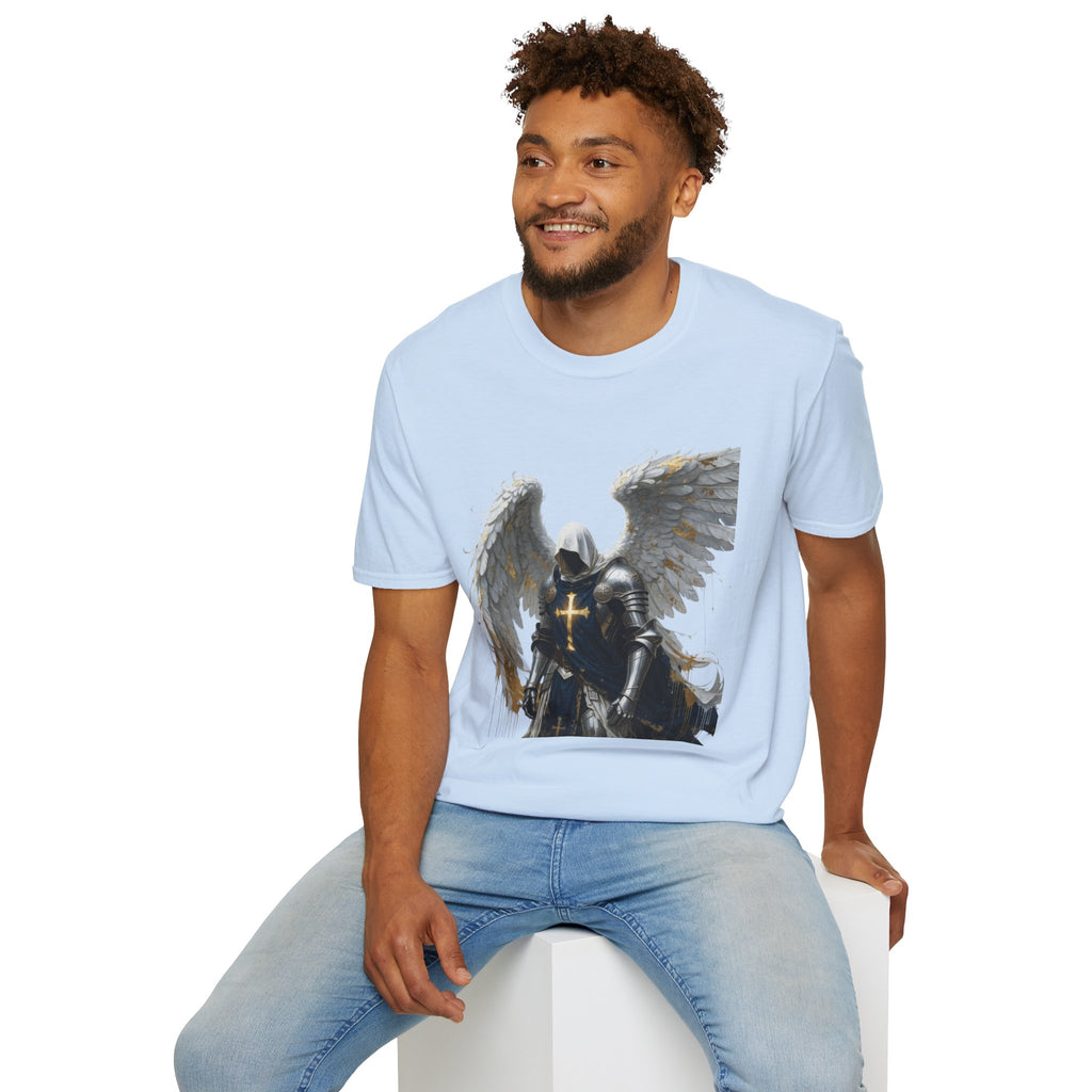 Angel Knight T-Shirt — Gothic Winged Crusader Graphic Tee