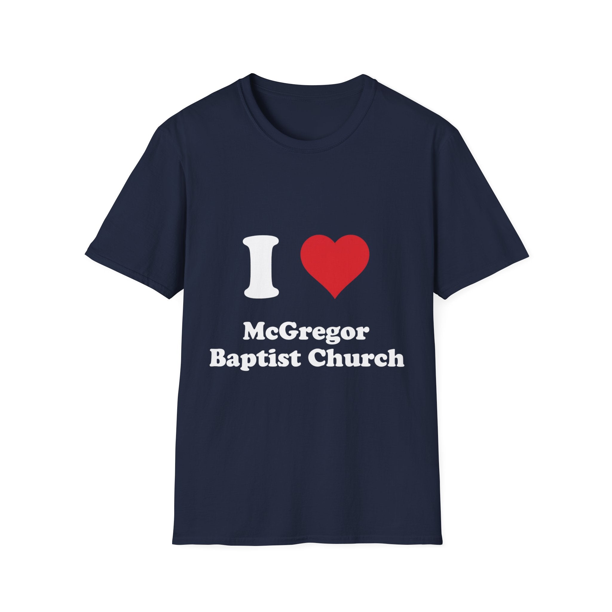 I Heart McGregor Baptist Church T-Shirt — Church Fan Tee